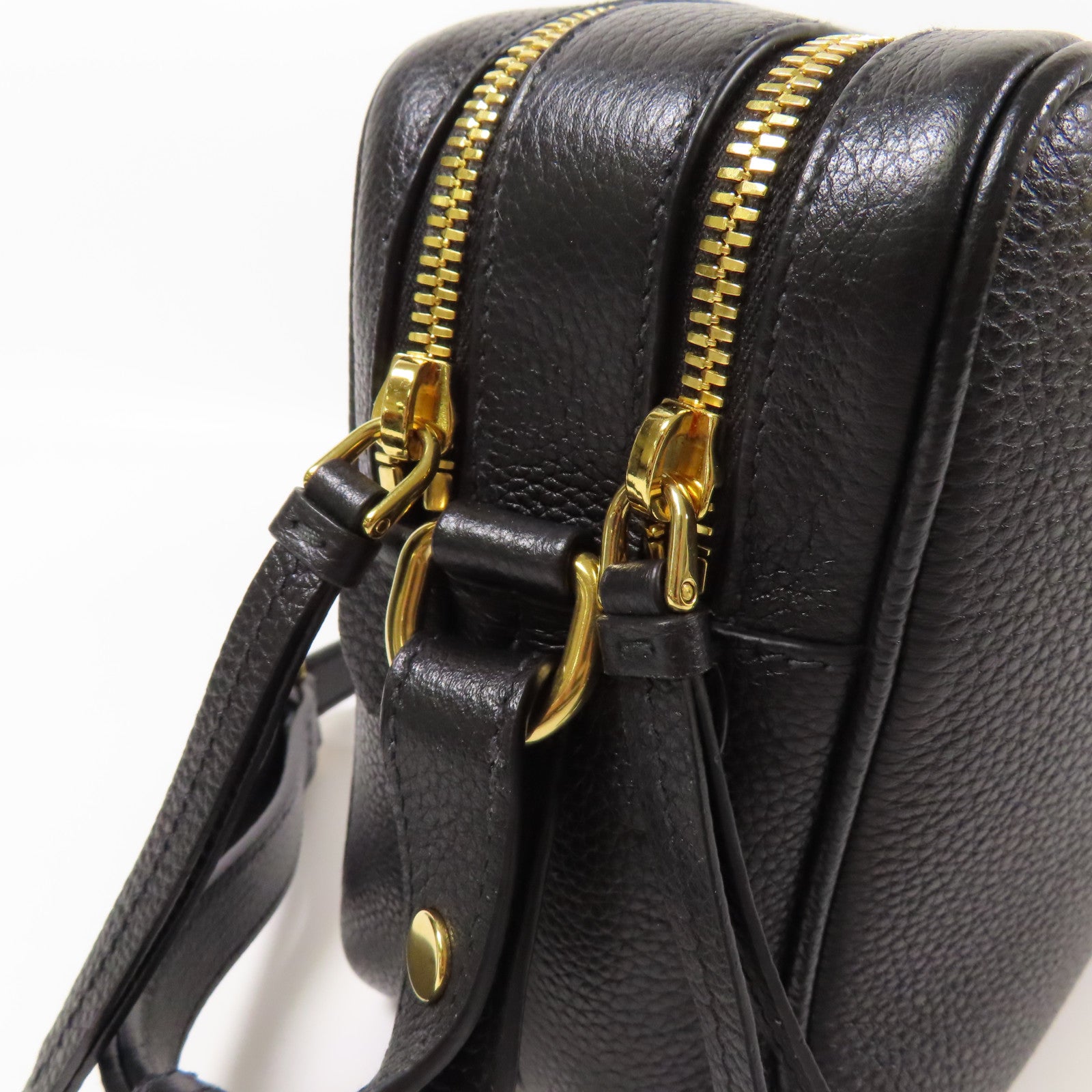 PRADA 牛皮皮革金扣Shoulder Bag肩背袋