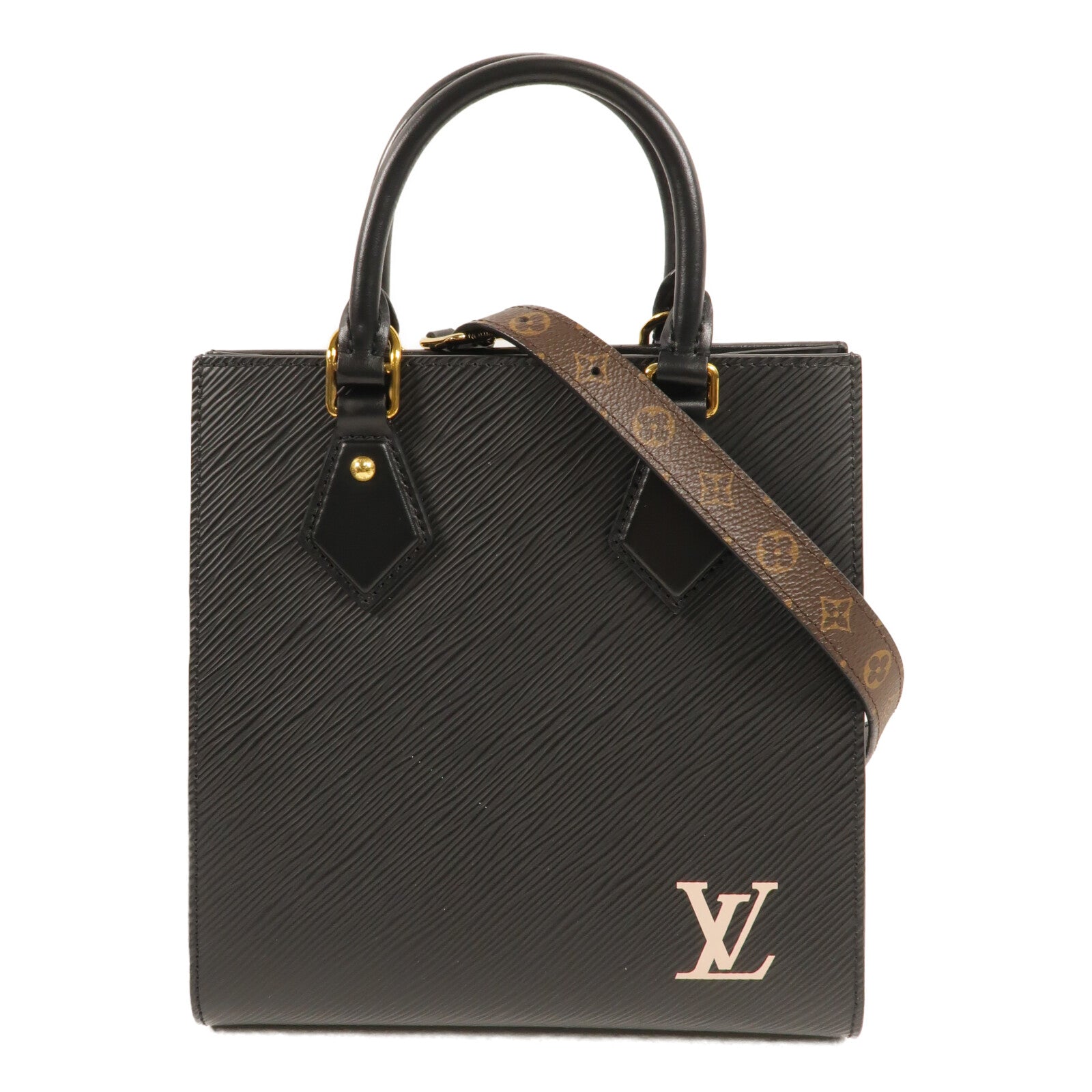 LOUIS VUITTON Epi Sac Plat BB金扣手挽肩背兩用袋