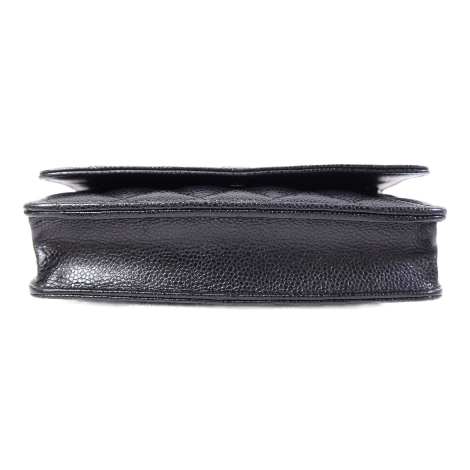 CHANEL 牛皮皮革WOC Wallet On Chain銀扣鏈帶肩背袋