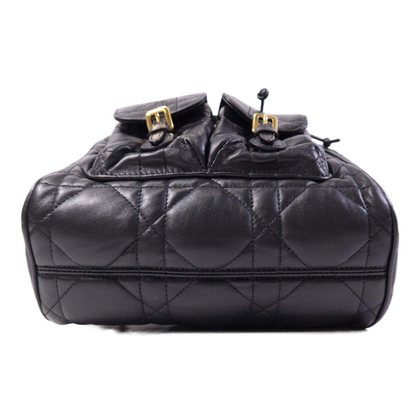 Dior 【激減優惠】羊皮皮革Caro Backpack Medium金扣背包