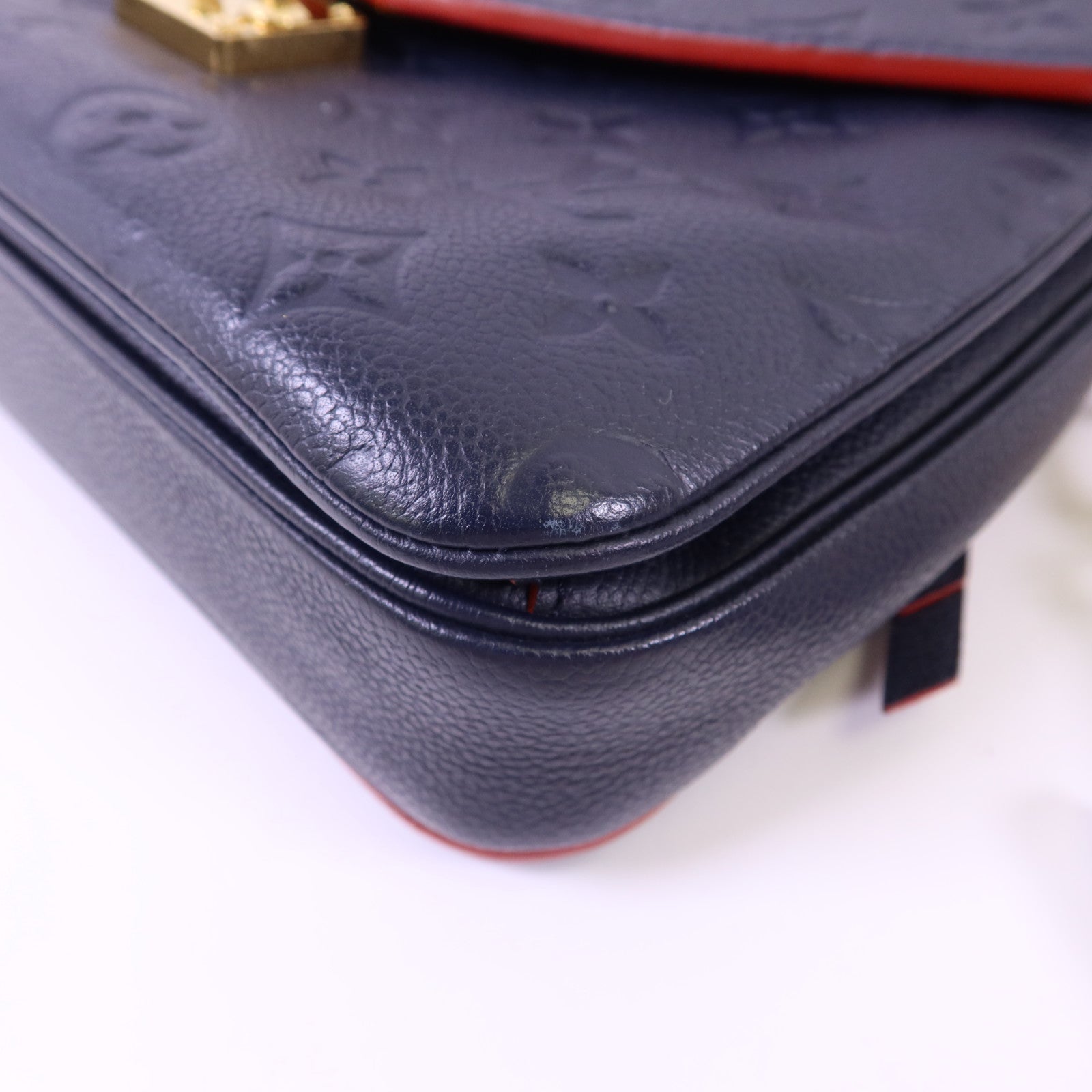 LOUIS VUITTON Monogram Empreinte Pochette Metis金扣手挽肩背兩用袋