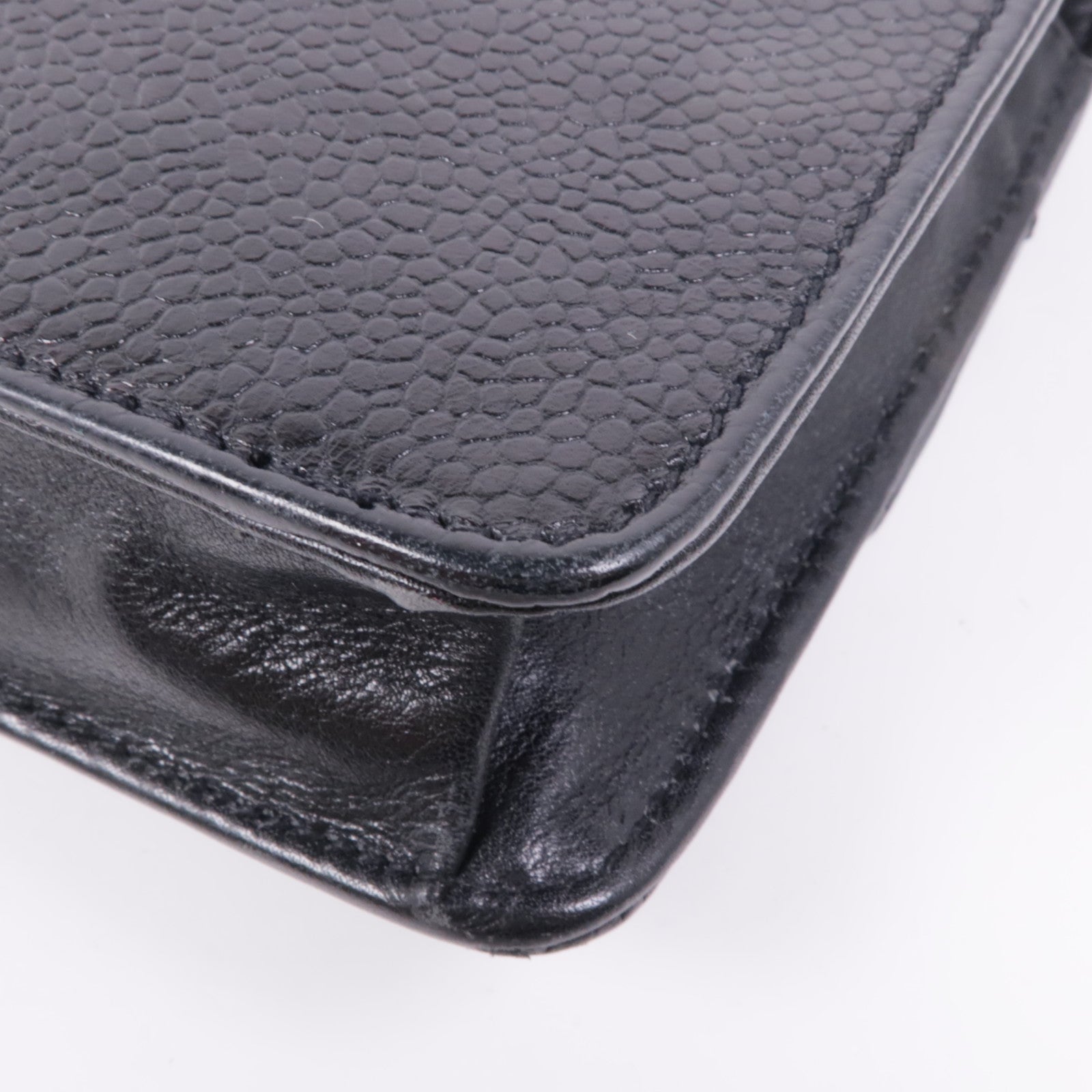 CHANEL 牛皮皮革Wallet On Chain金扣鏈帶肩背袋