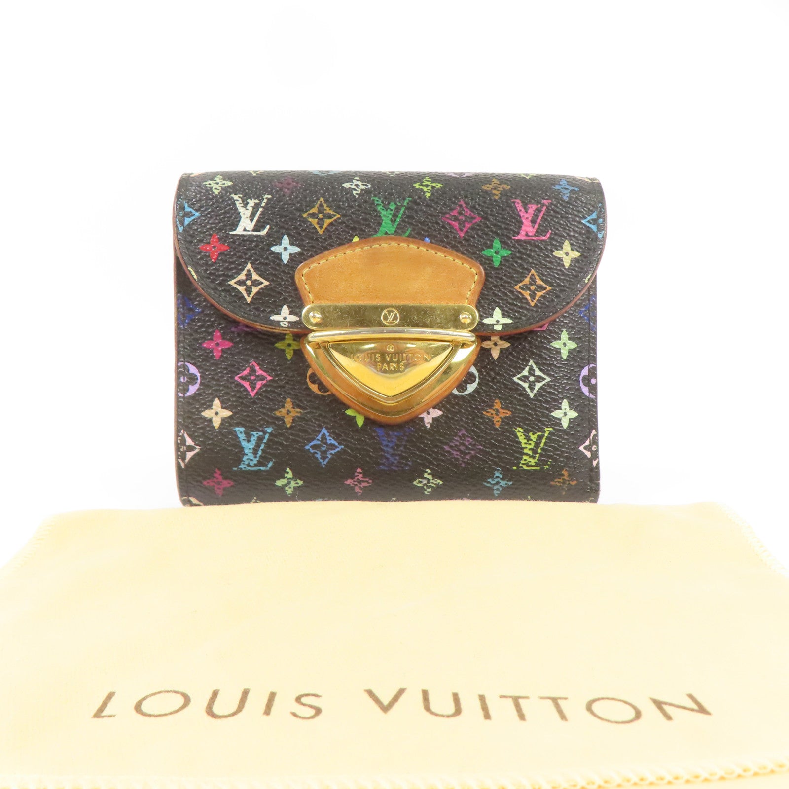 LOUIS VUITTON Monogram Multicolore Portefeuille Joy金扣錢包
