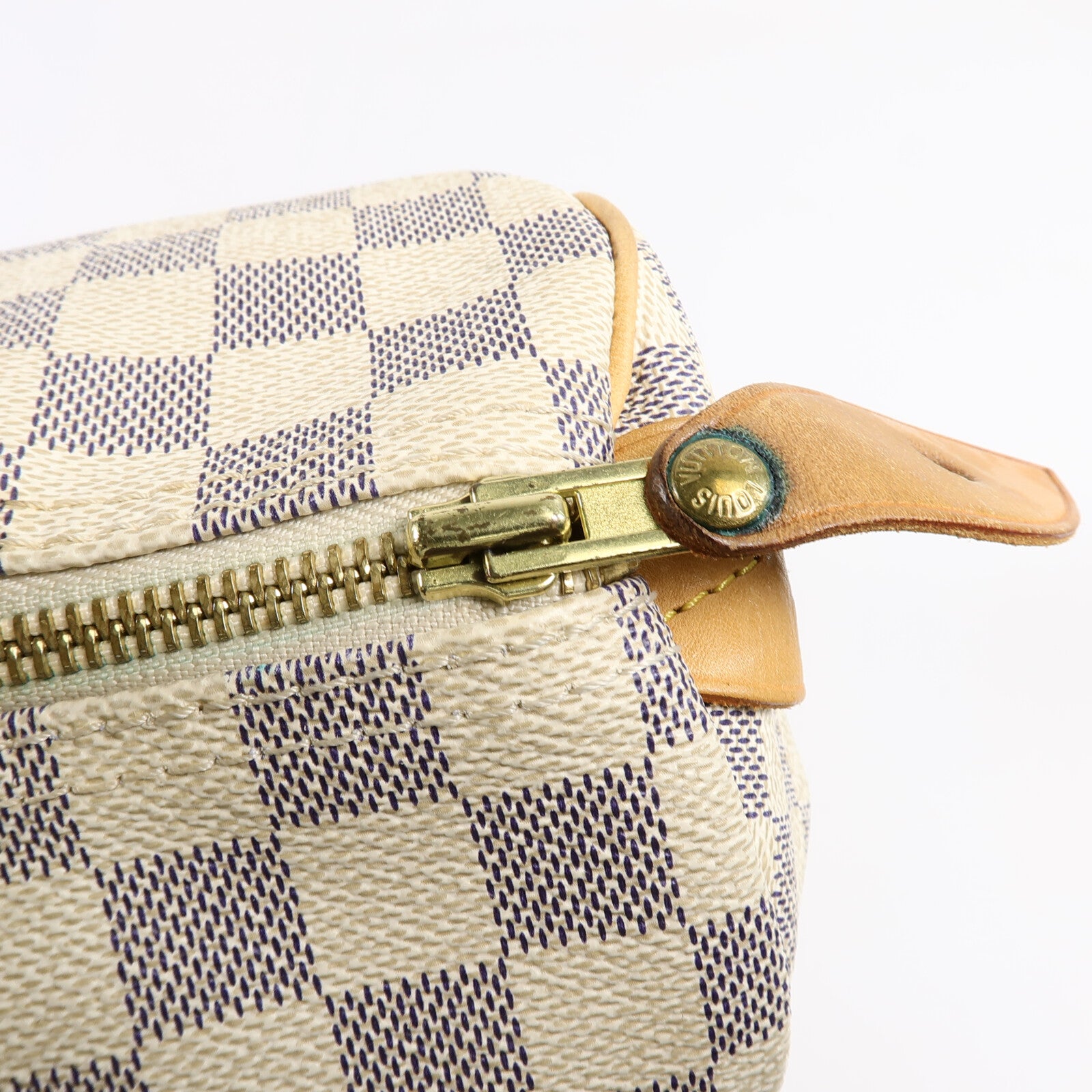 LOUIS VUITTON Damier Azur Speedy 30手挽袋