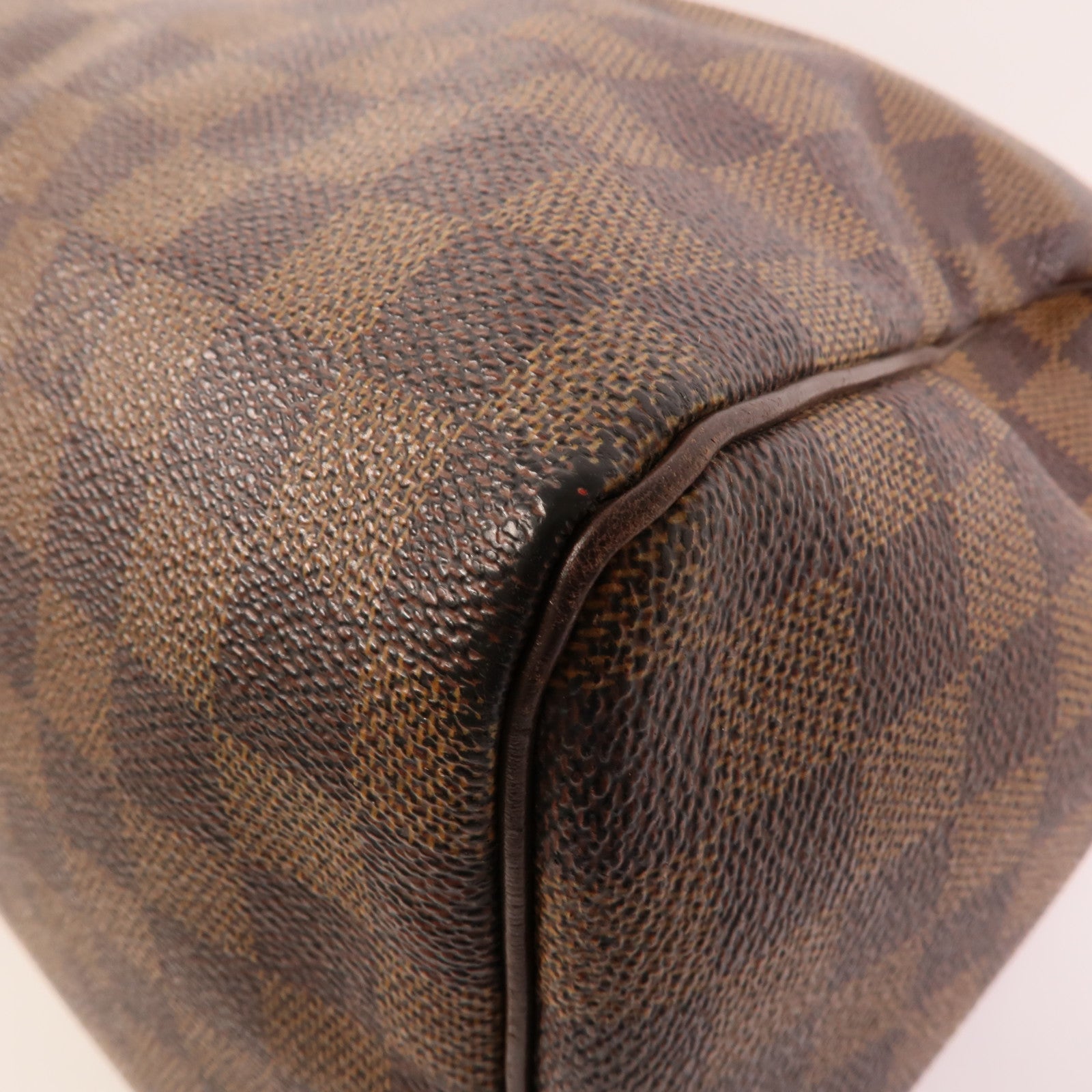 LOUIS VUITTON Damier Speedy 30金扣手挽袋