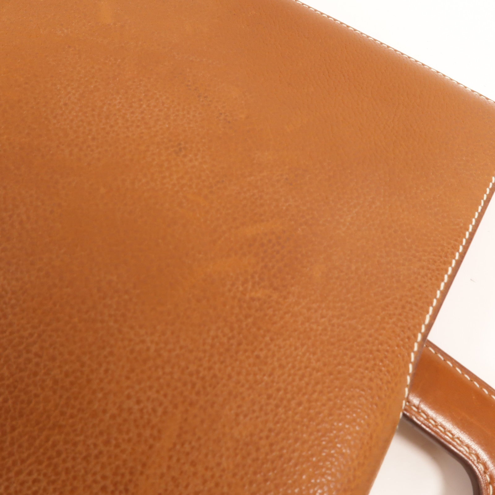 HERMES Barenia皮革Tribune Briefcase公事包Fauve