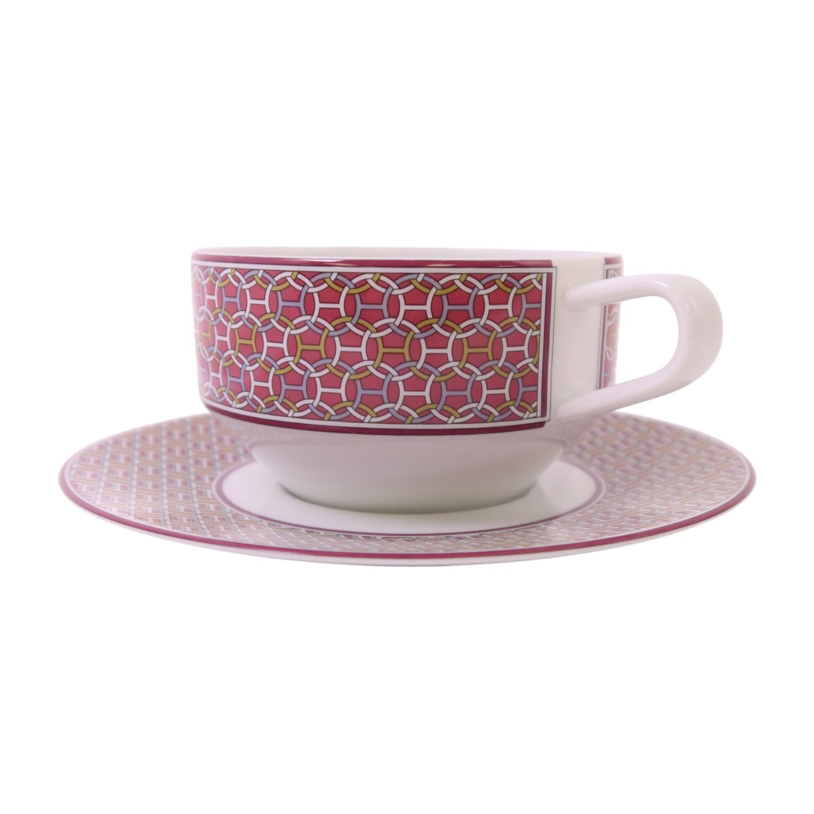 HERMES 陶瓷Tea Cups & Saucer Set x2pcs茶杯碟套裝