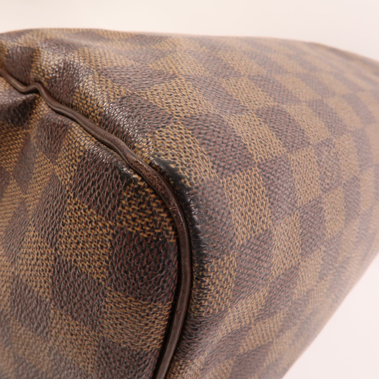 LOUIS VUITTON Damier Speedy 30金扣手挽袋