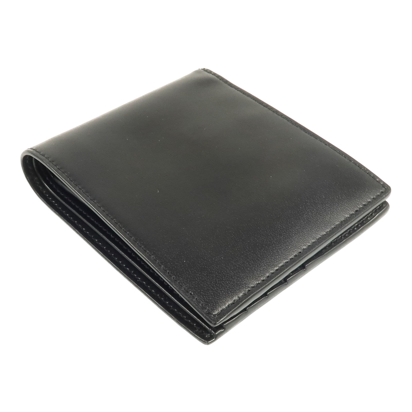 YVES SAINT LAURENT 牛皮皮革Wallet銀扣錢包
