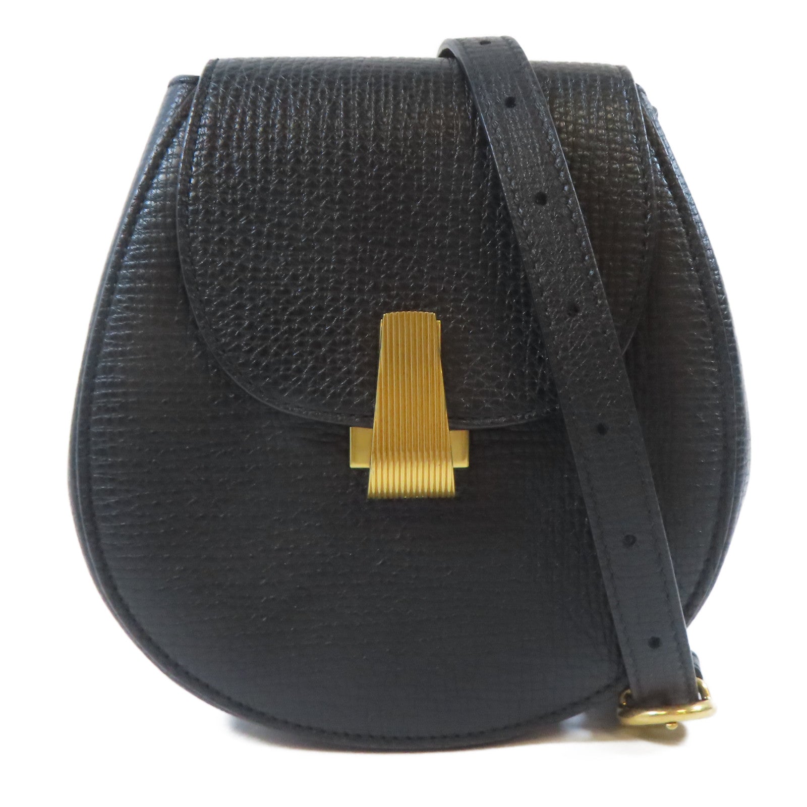 BOTTEGA VENETA 【激減優惠】牛皮皮革Palmellato Belt Bag金扣肩背袋黑色