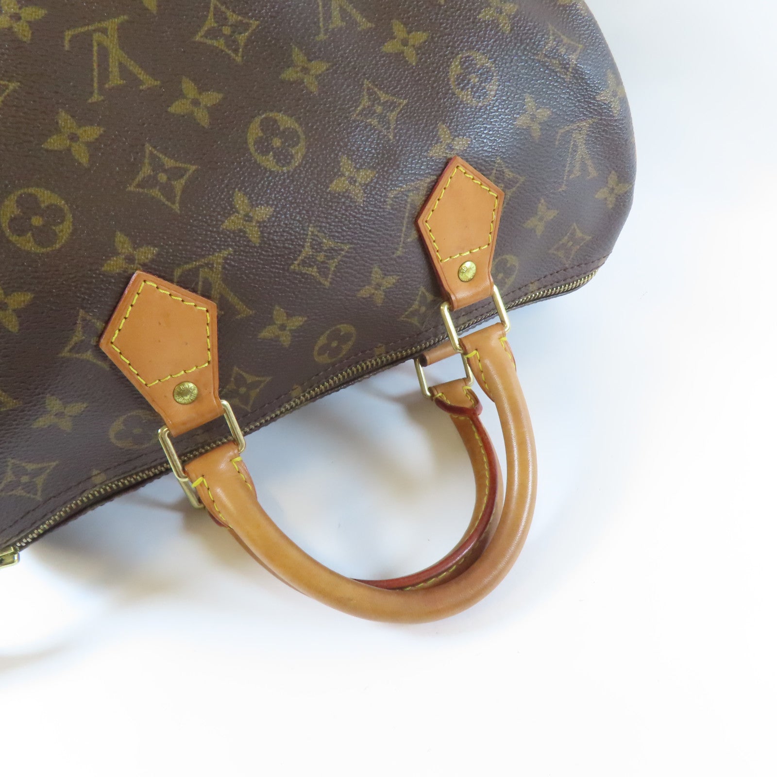 LOUIS VUITTON 【激減優惠】Monogram Speedy 30金扣手挽袋啡色