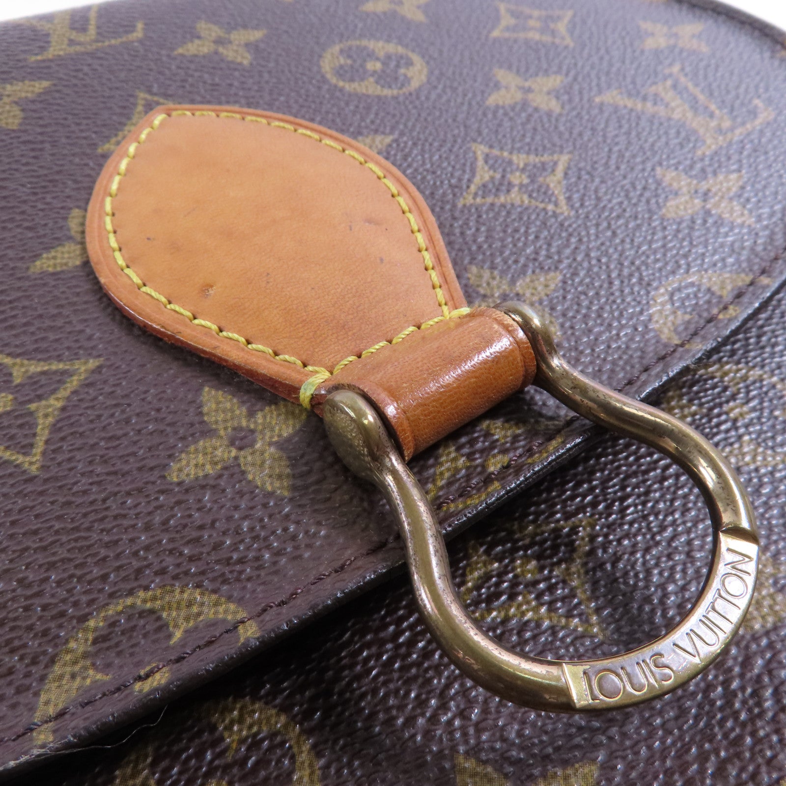 LOUIS VUITTON 【激減優惠】Monogram Saint Cloud GM金扣肩背袋