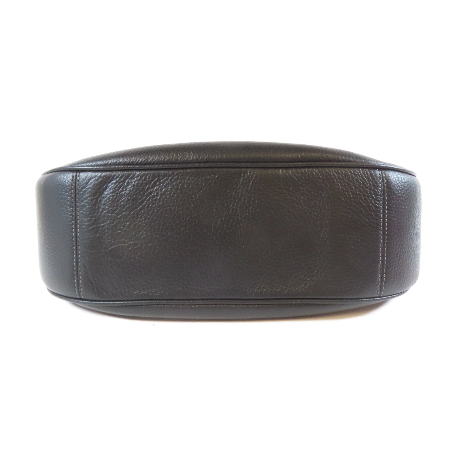 COACH 牛皮皮革Shoulder Bag金扣肩背袋黑色