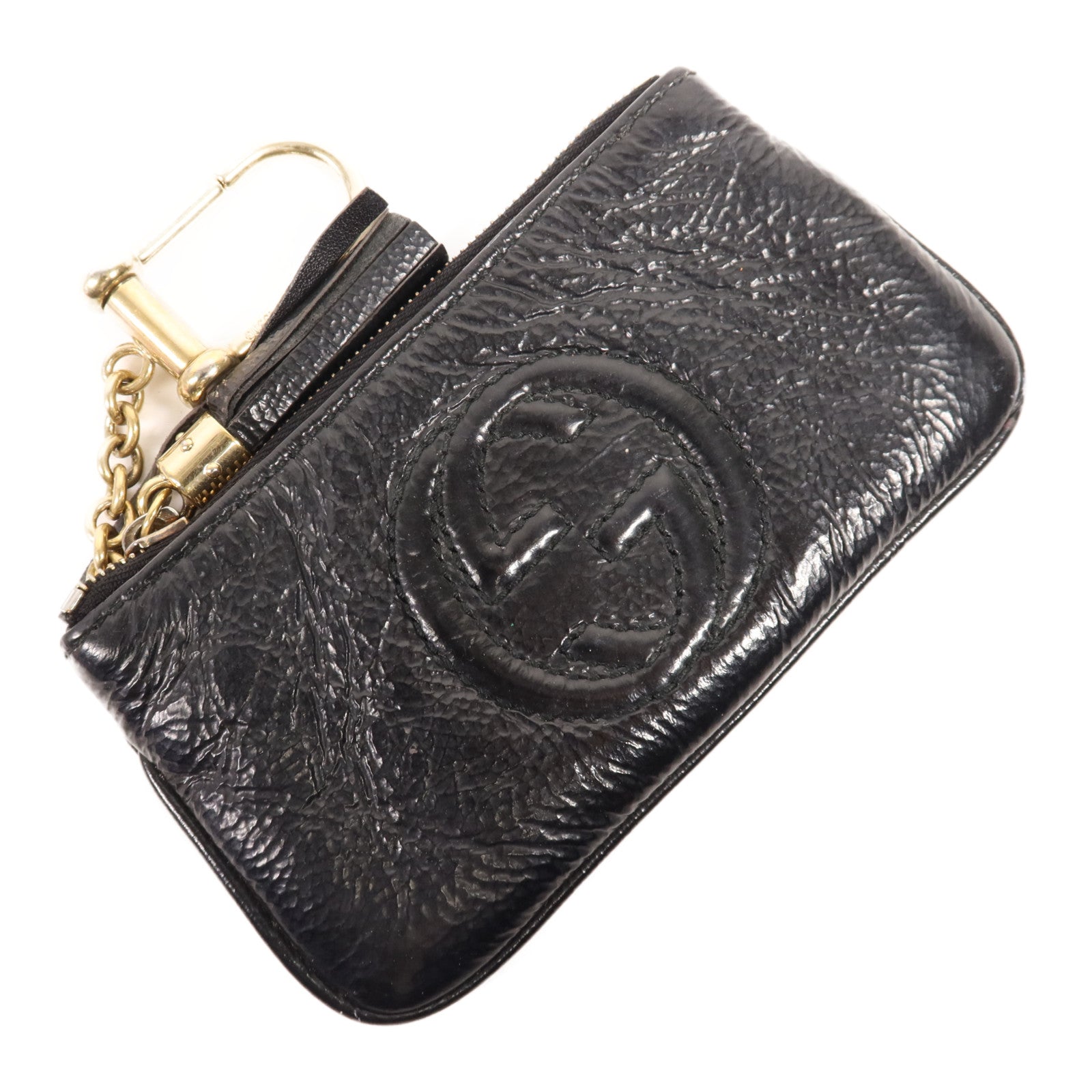 GUCCI 牛皮皮革Key Case金扣鑰匙包
