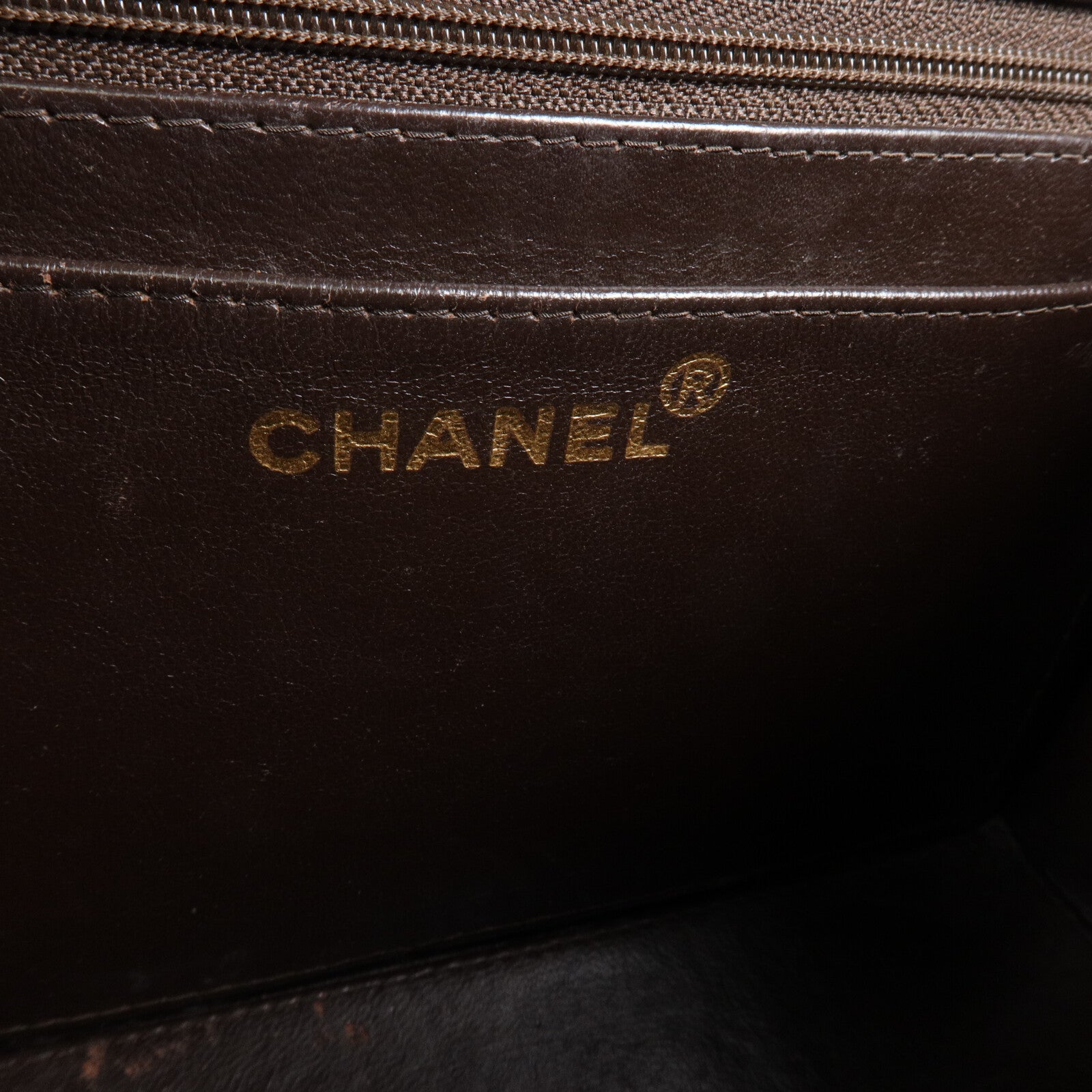 CHANEL 羊皮皮革Vintage Chain Shoulder鏈帶肩背袋