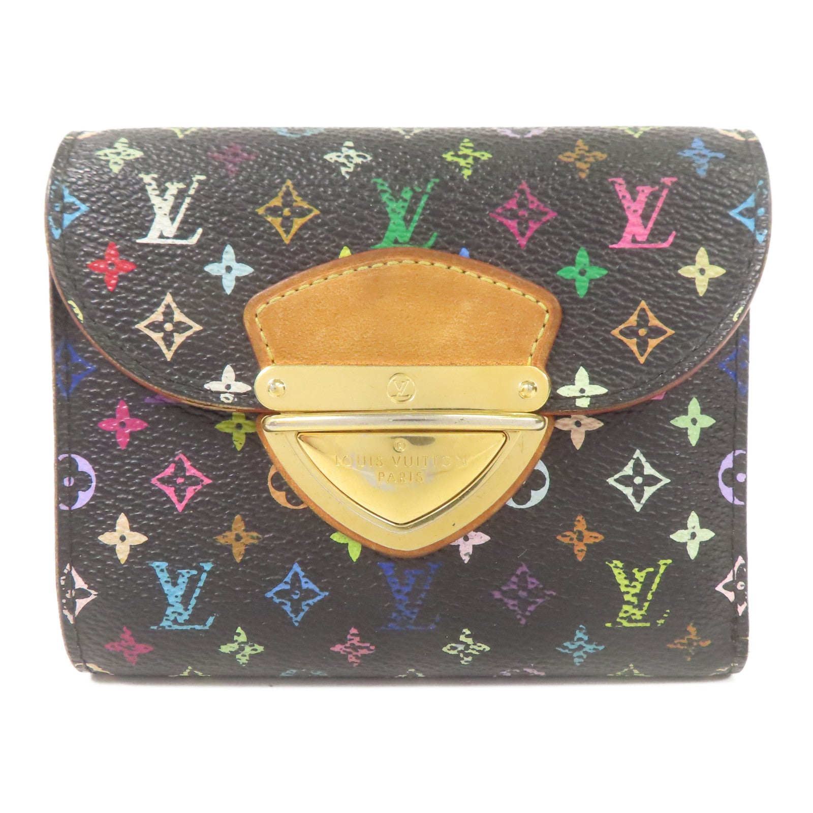LOUIS VUITTON Monogram Multicolore Portefeuille Joy金扣錢包
