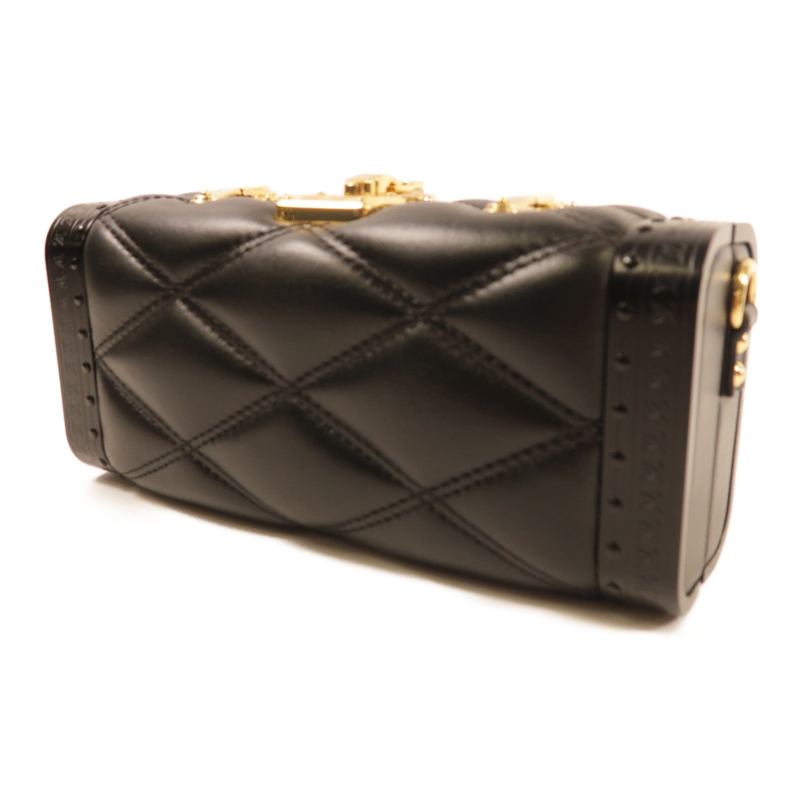 LOUIS VUITTON LV Vanity Case 2 Way Shoulder Bag M23575 Calfskin Leather Black