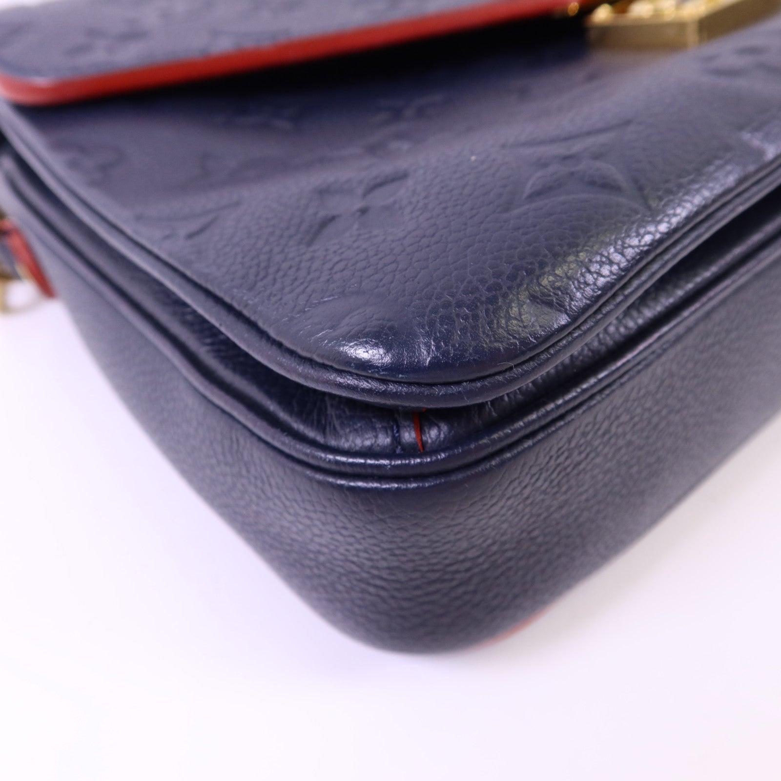 LOUIS VUITTON Monogram Empreinte Pochette Metis金扣手挽肩背兩用袋
