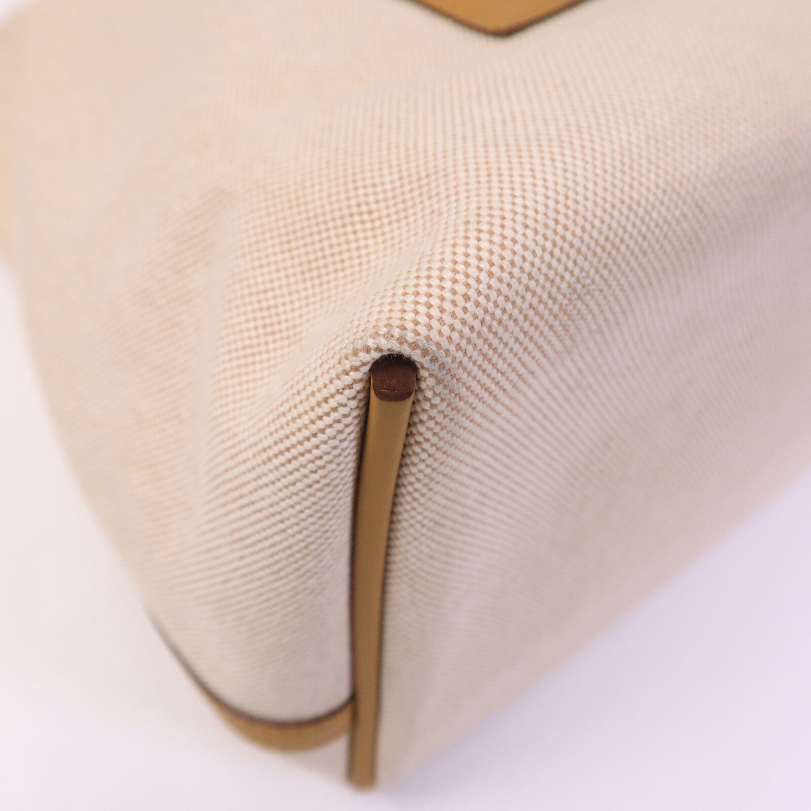 HERMES 帆布/Swift皮革24/24 35CM手挽袋Sesame