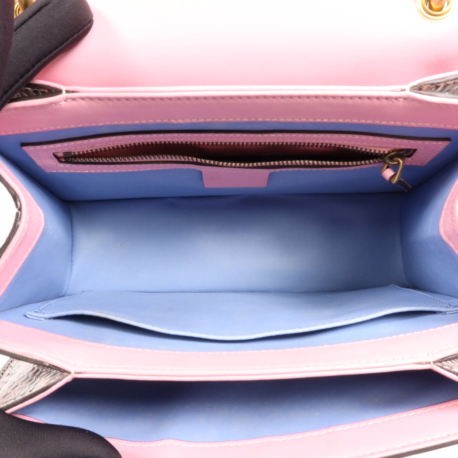 GUCCI 蛇皮皮革Queen Margaret金扣肩背袋