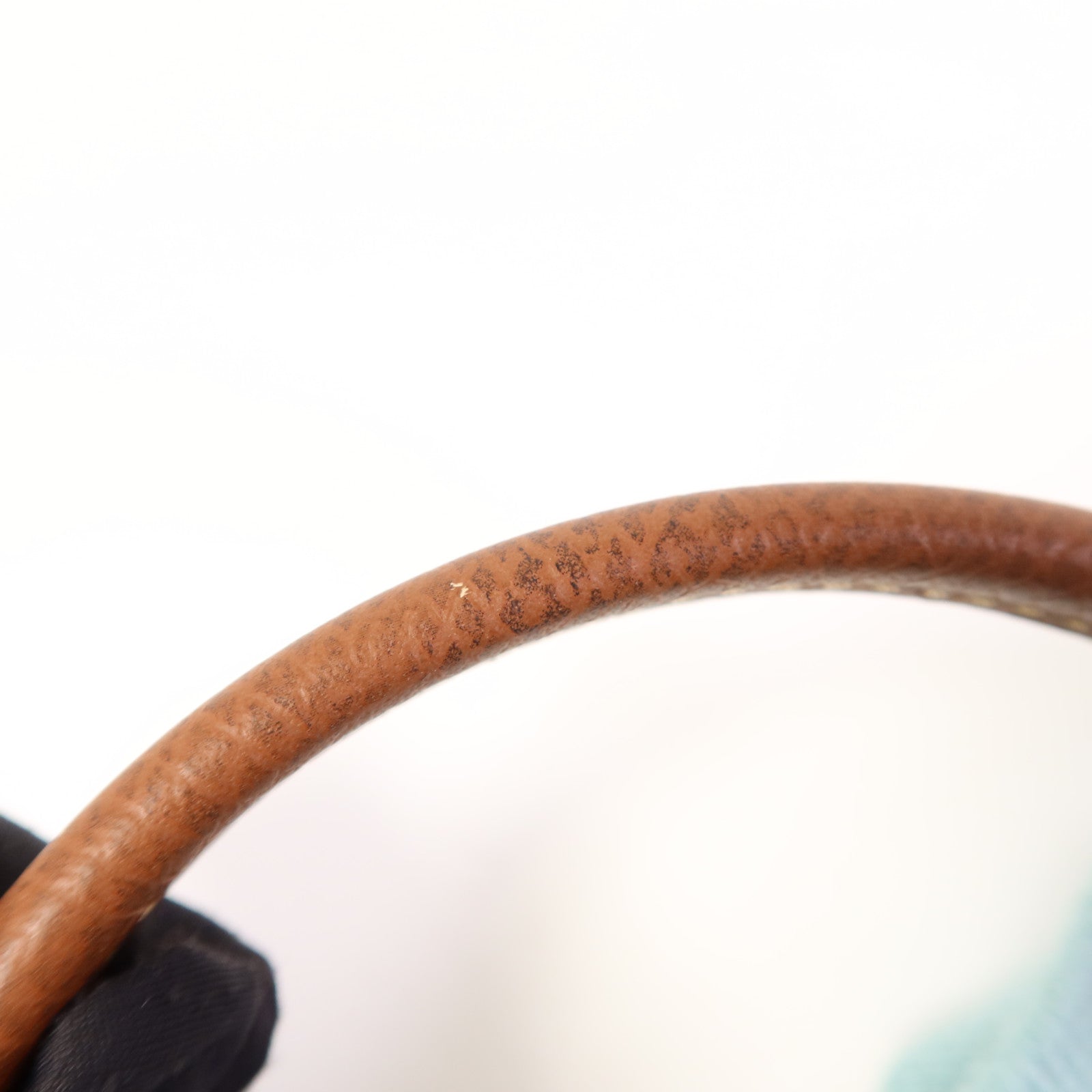 Longchamp 棉質/牛皮皮革2 Way Shoulder Bag金扣手挽肩背兩用袋