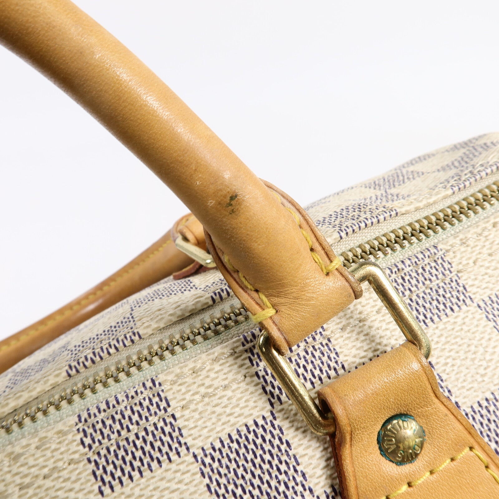 LOUIS VUITTON Damier Azur Speedy 30手挽袋