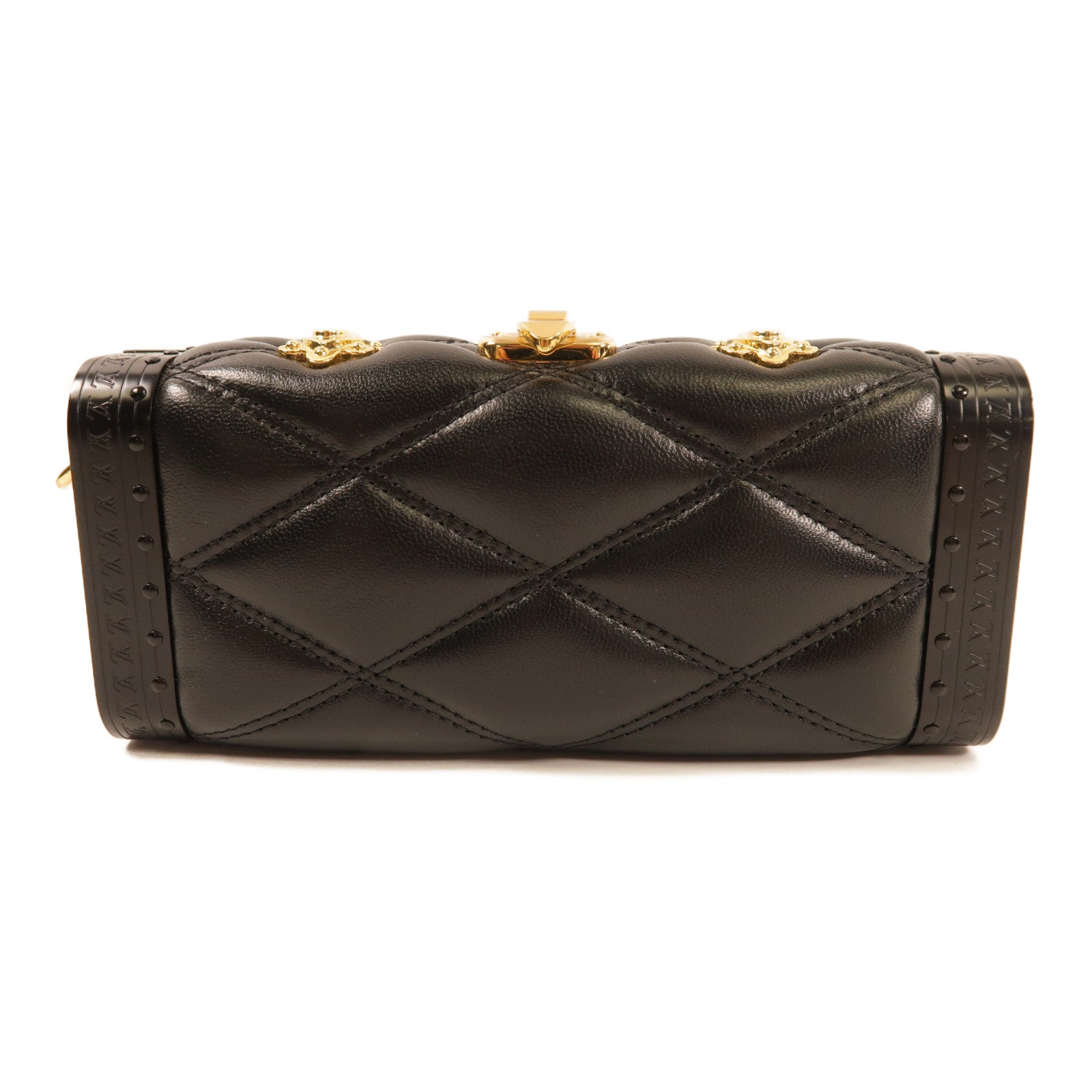 LOUIS VUITTON LV Vanity Case 2 Way Shoulder Bag M23575 Calfskin Leather Black