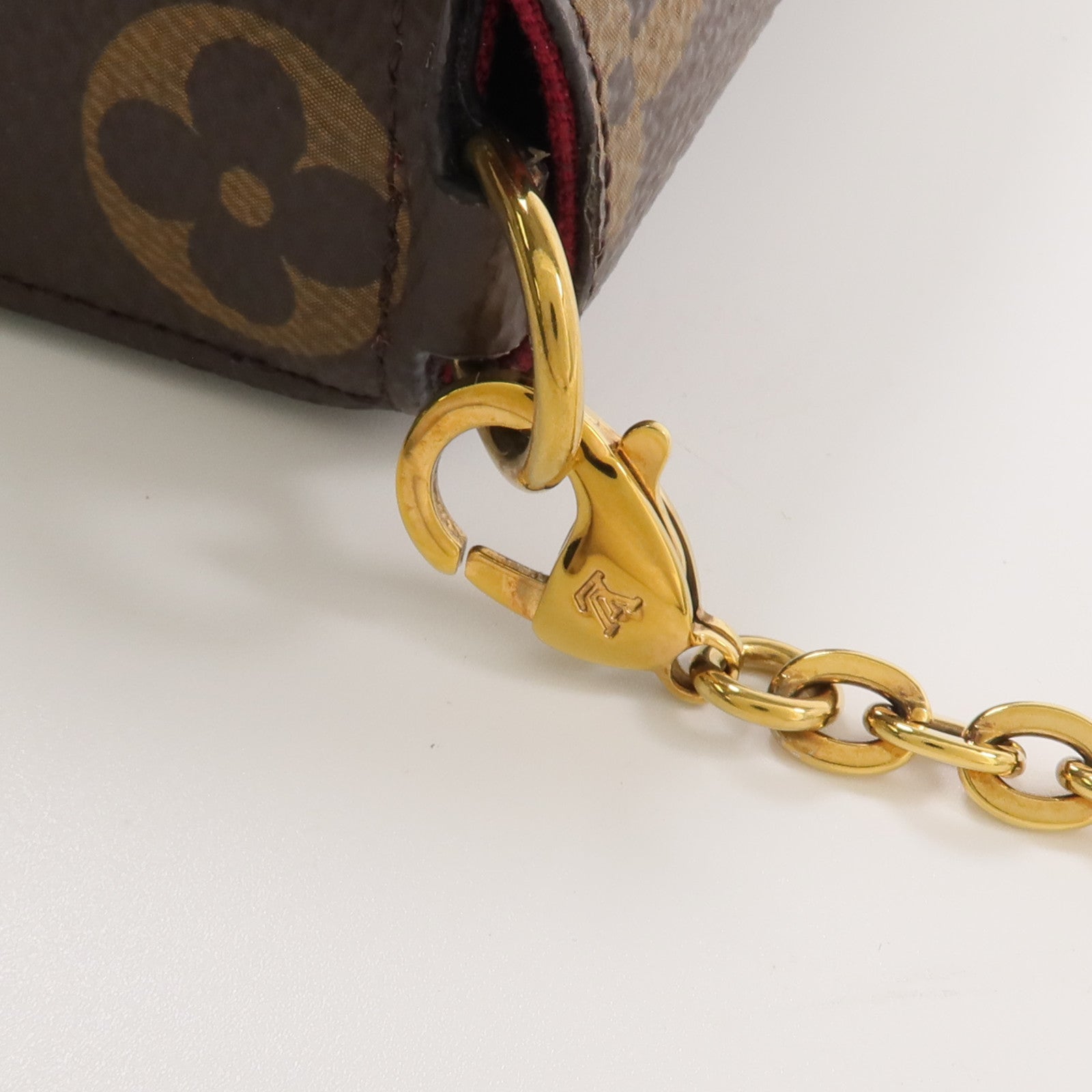 LOUIS VUITTON Monogram Pochette Felicie金扣鏈帶肩背袋
