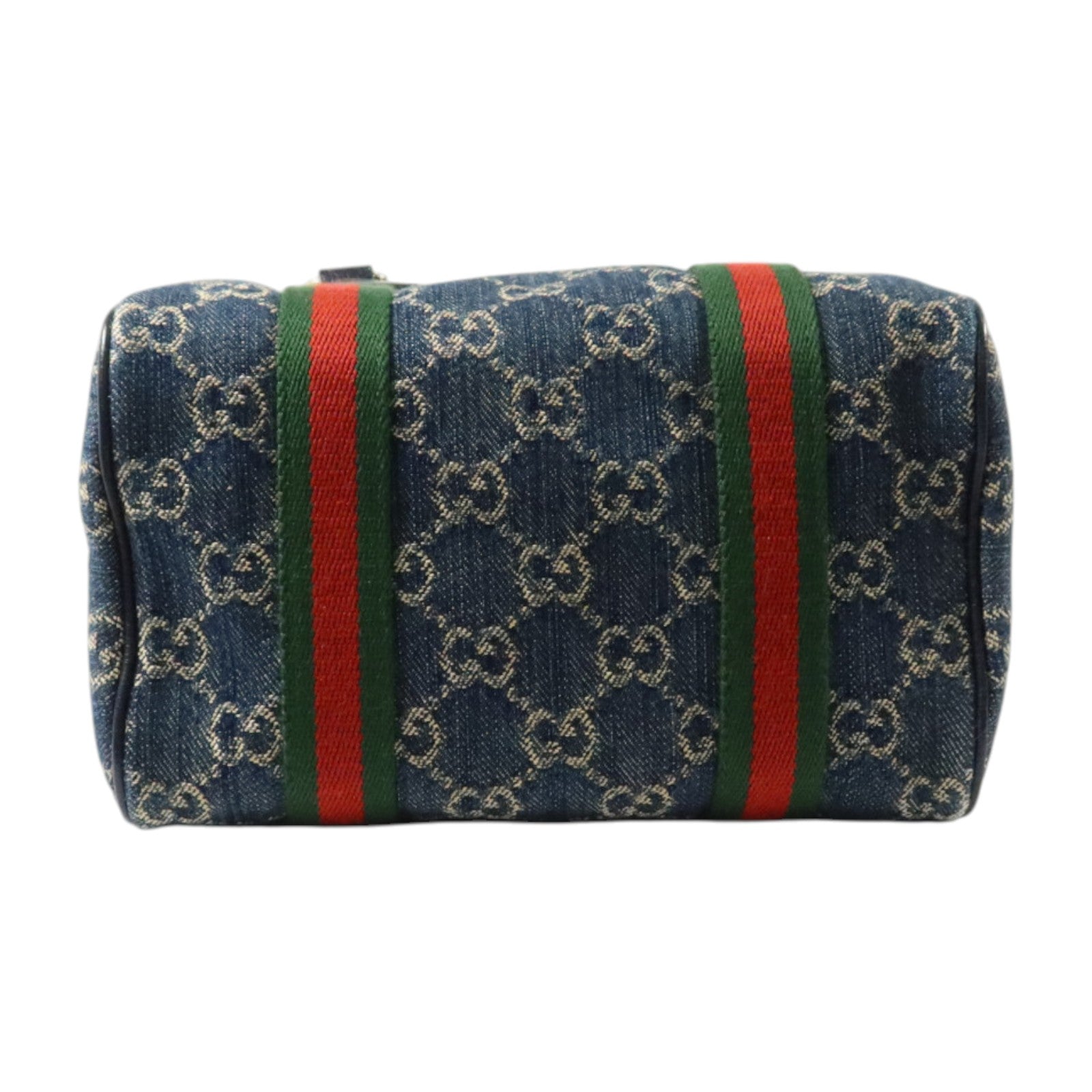 GUCCI 牛仔布Ophidia Boston銀扣手挽肩背兩用袋