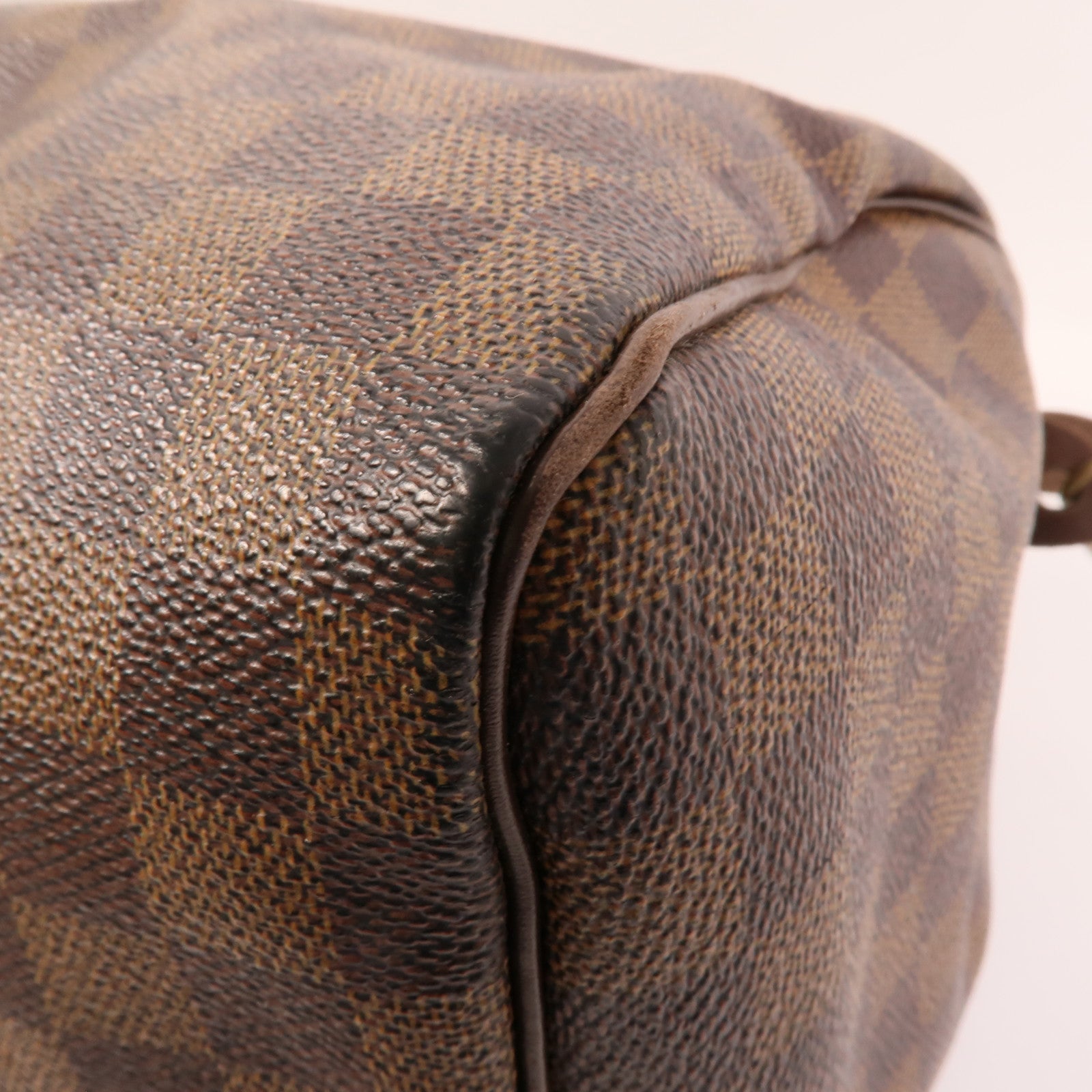 LOUIS VUITTON Damier Speedy 30金扣手挽袋