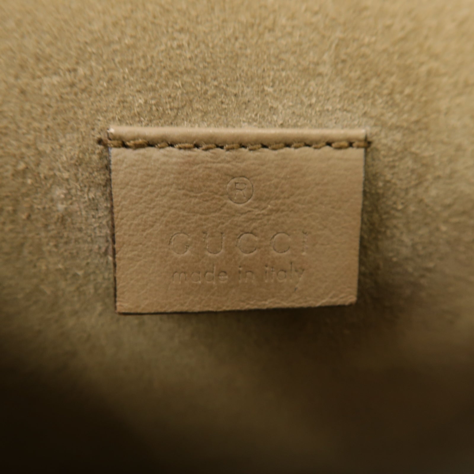 GUCCI 塗層帆布Dionysus GG Small銀扣鏈帶肩背袋棕色