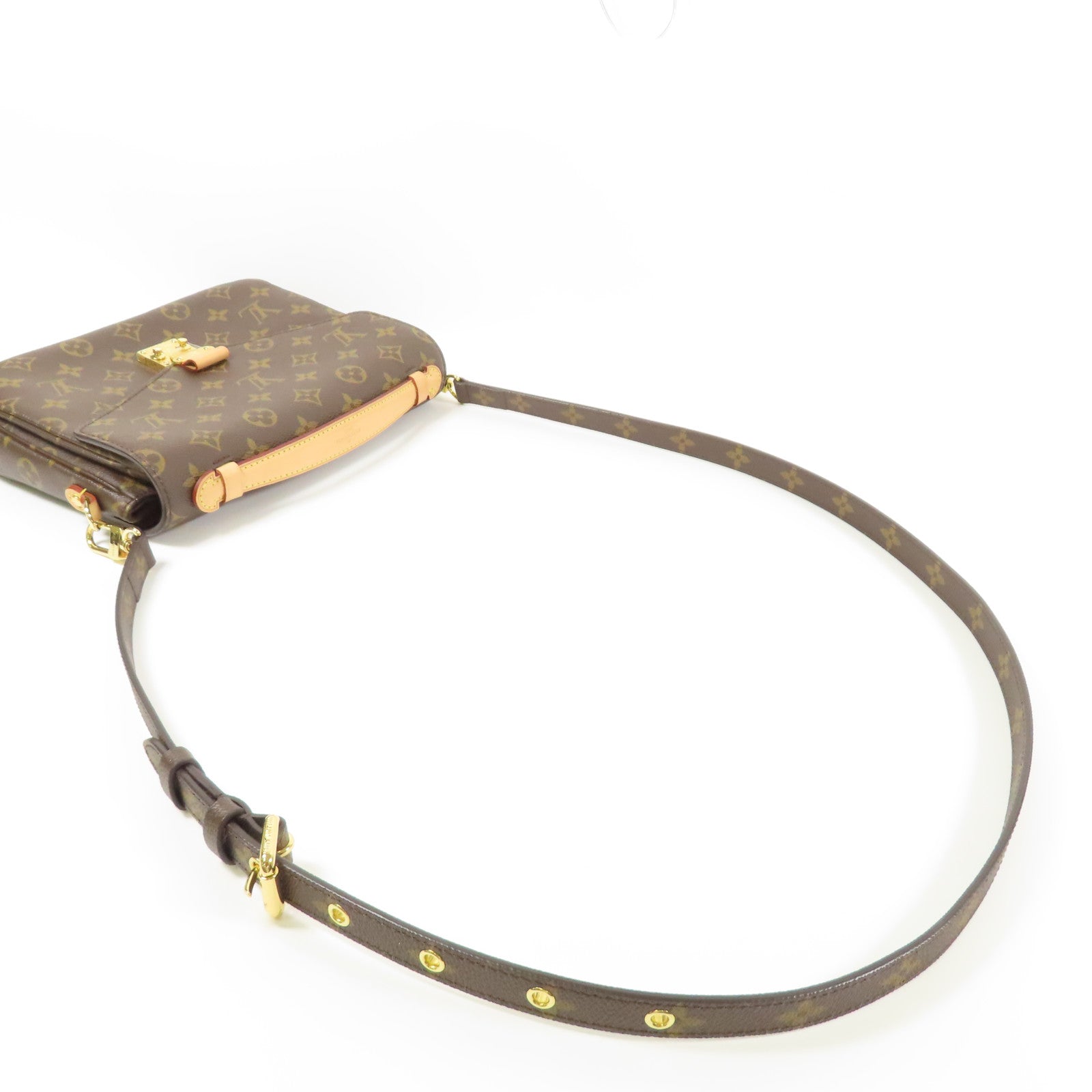 LOUIS VUITTON Monogram Pochette Metis MM金扣手挽肩背兩用袋