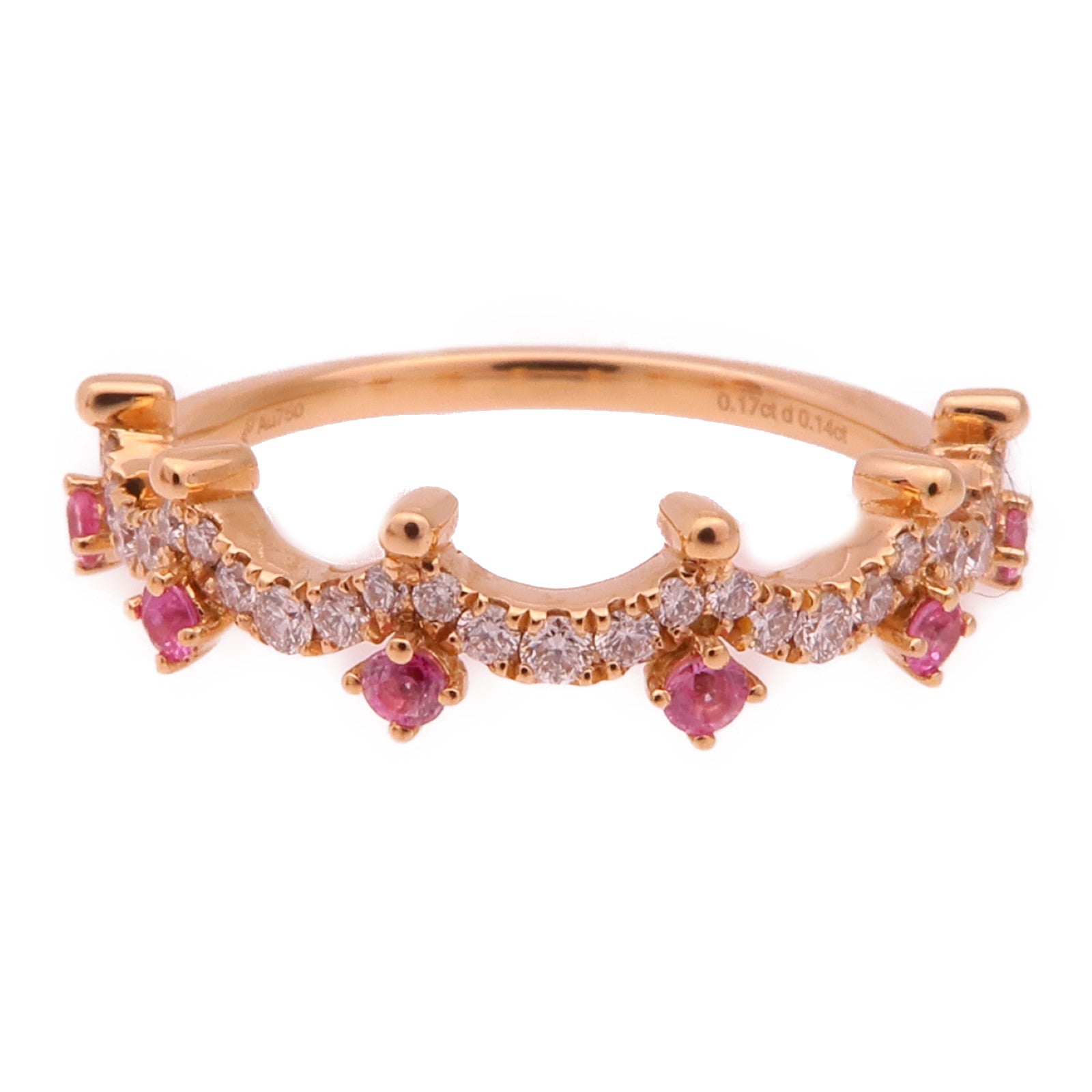 JEWELRY 18K玫瑰金Diamond Ring鑽石戒指US#5.5