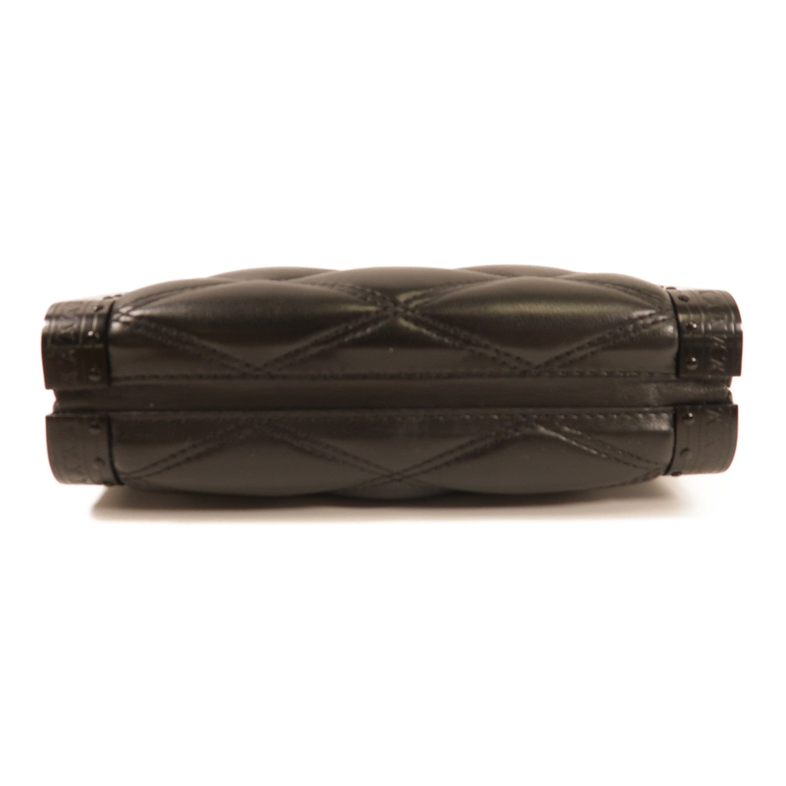LOUIS VUITTON LV Vanity Case 2 Way Shoulder Bag M23575 Calfskin Leather Black