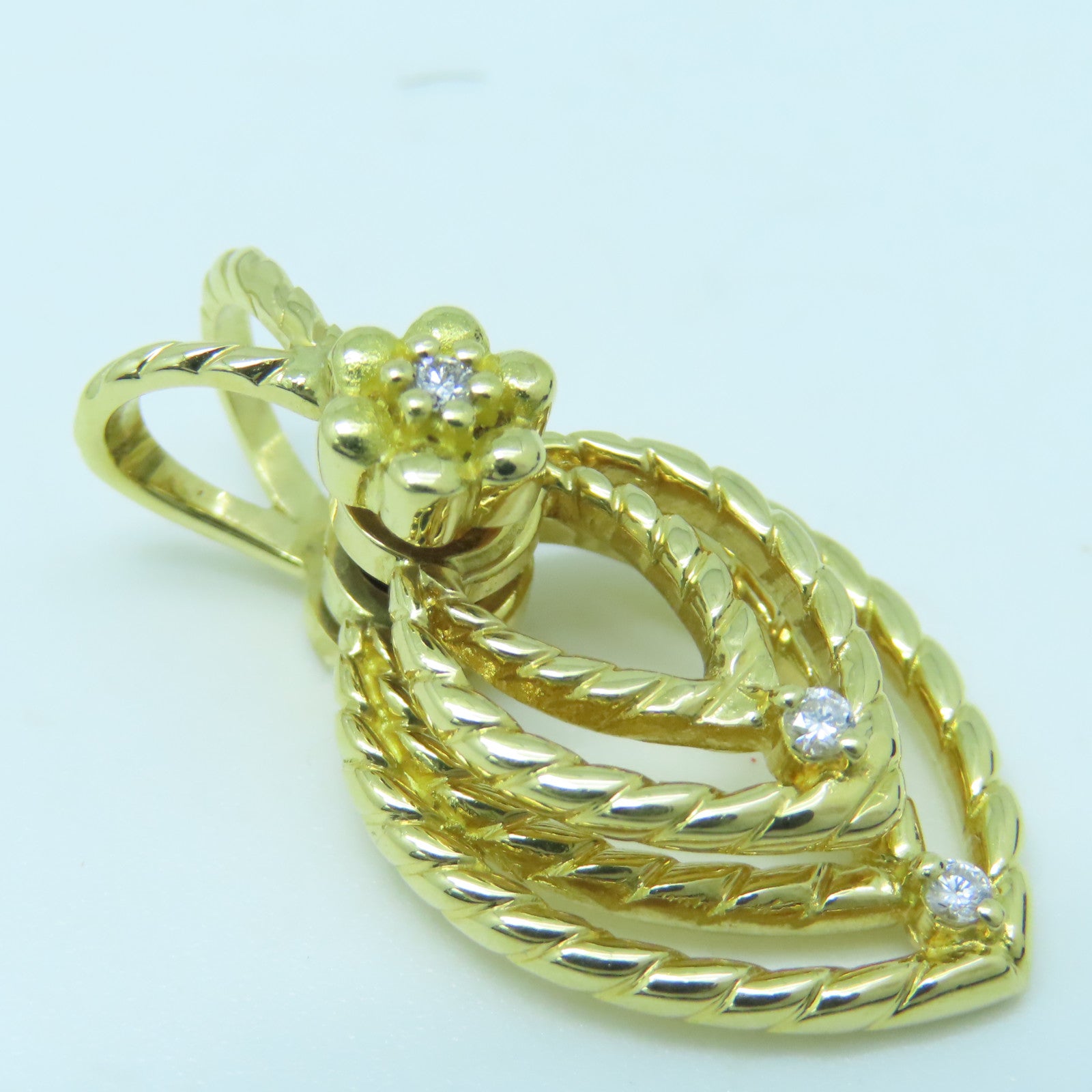 JEWELRY 18K Yellow Gold Pendant Top Pendant Gold