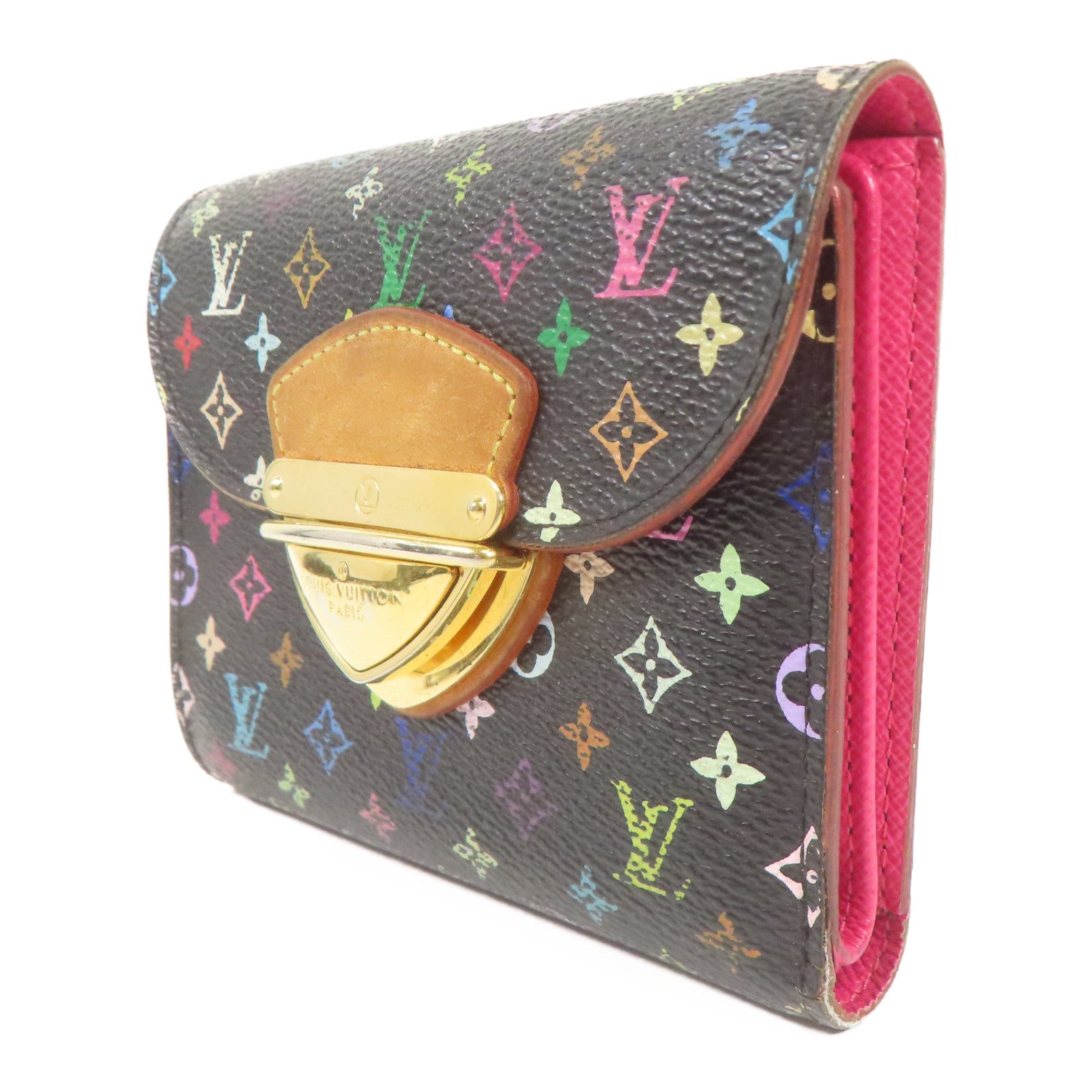 LOUIS VUITTON Monogram Multicolore Portefeuille Joy金扣錢包
