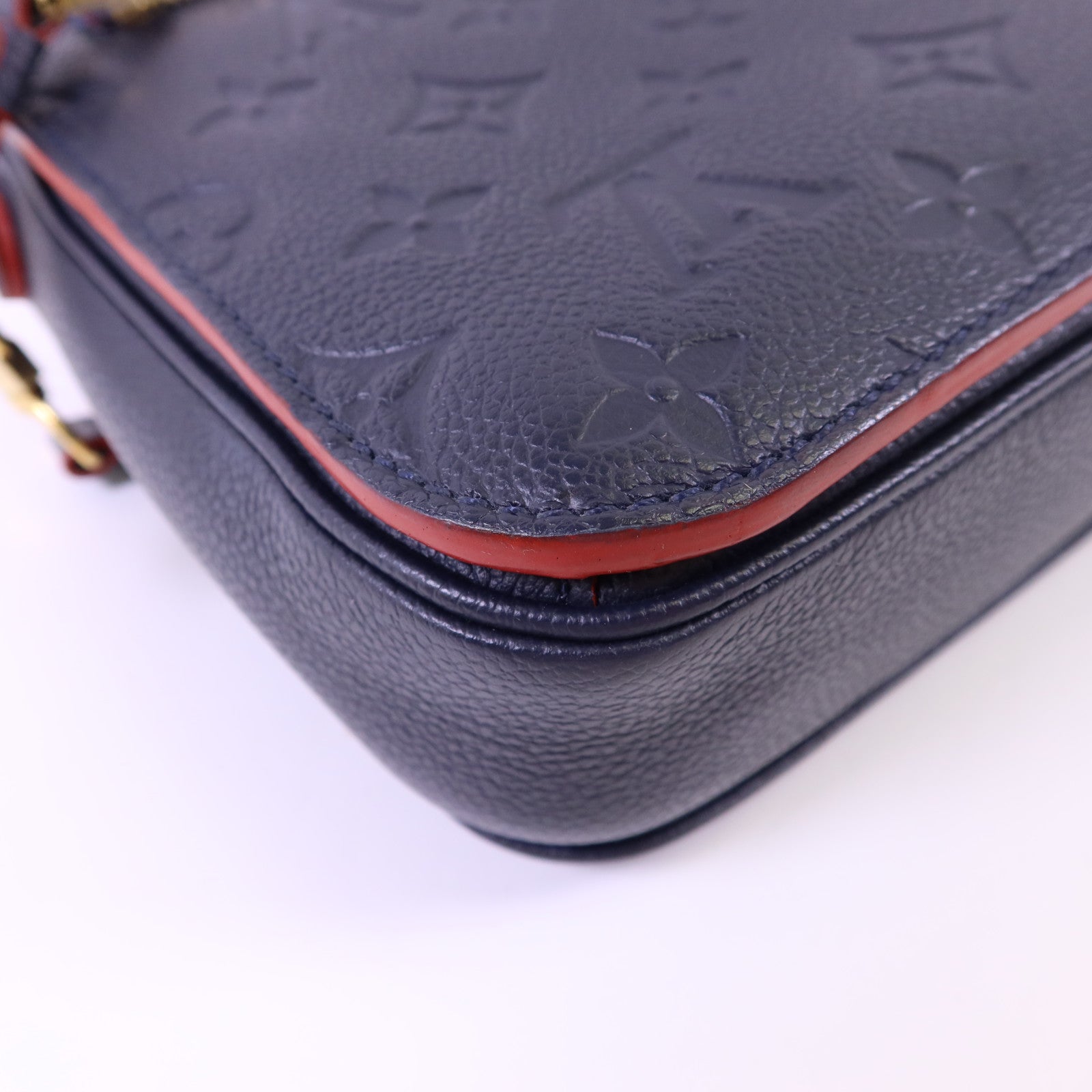 LOUIS VUITTON Monogram Empreinte Pochette Metis金扣手挽肩背兩用袋