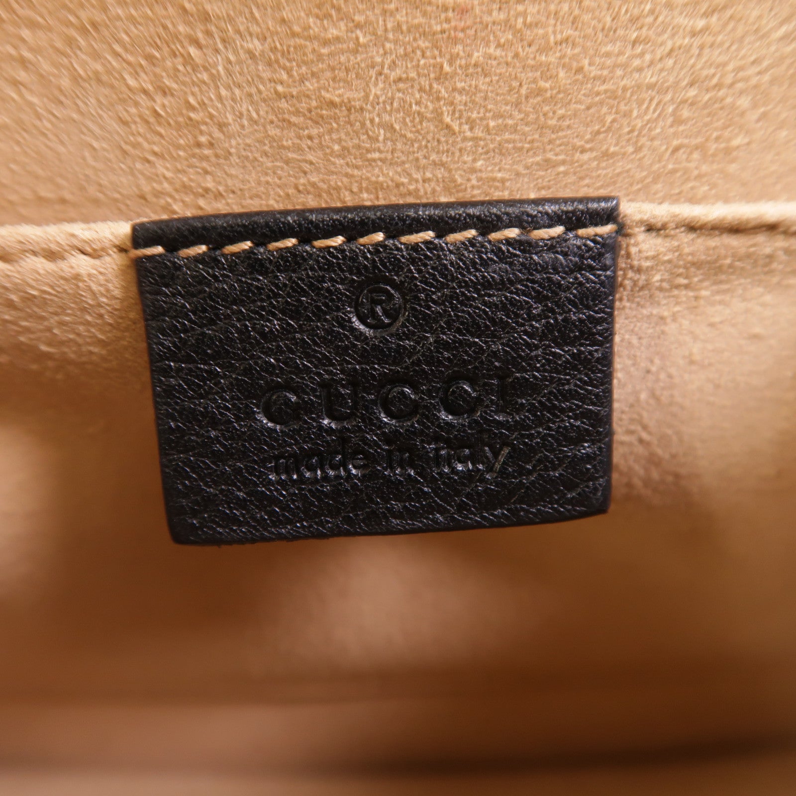 GUCCI 牛皮皮革Totem Butterfly Imitation Diamond肩背袋