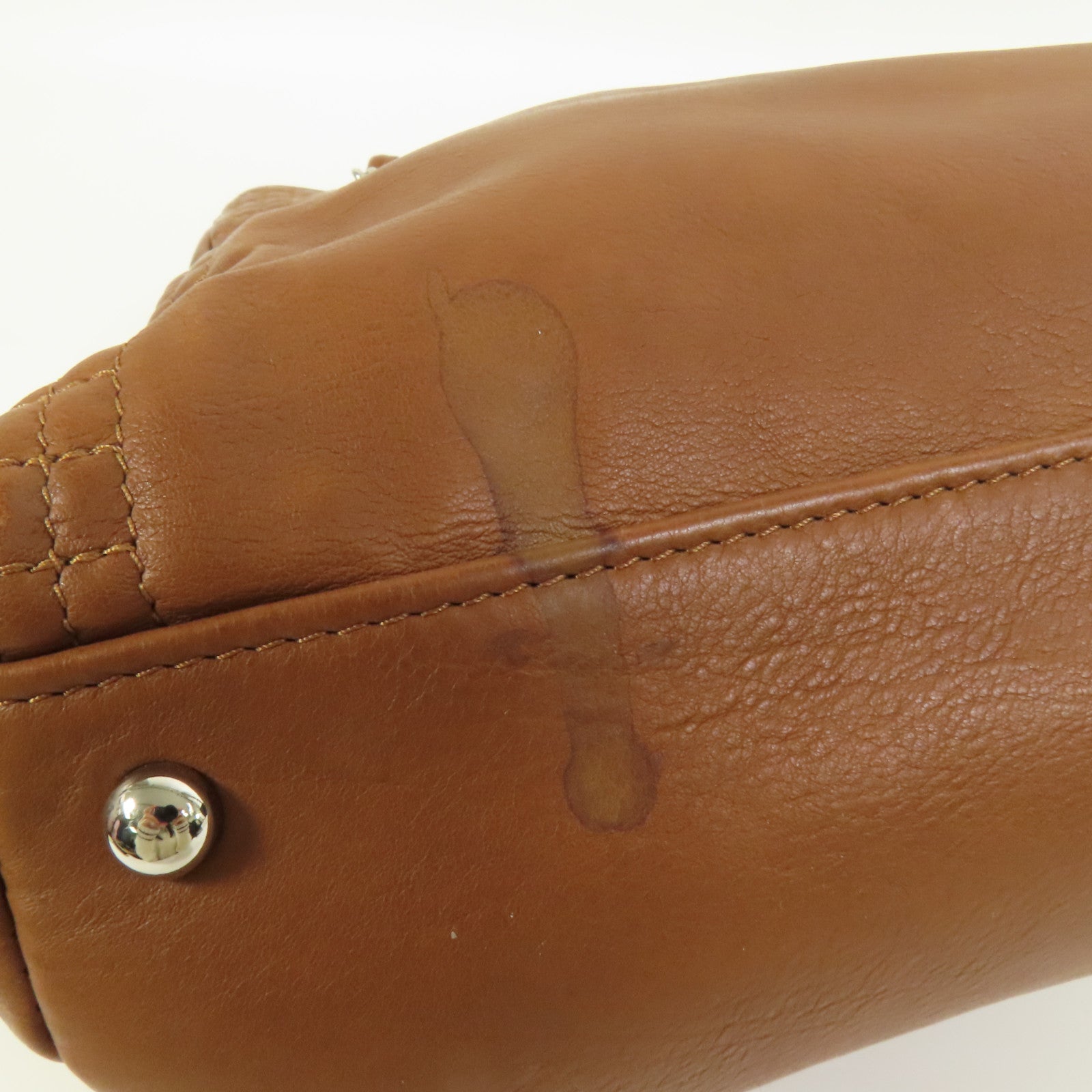 CHANEL 牛皮皮革Coco Bengal Tote銀扣肩背袋