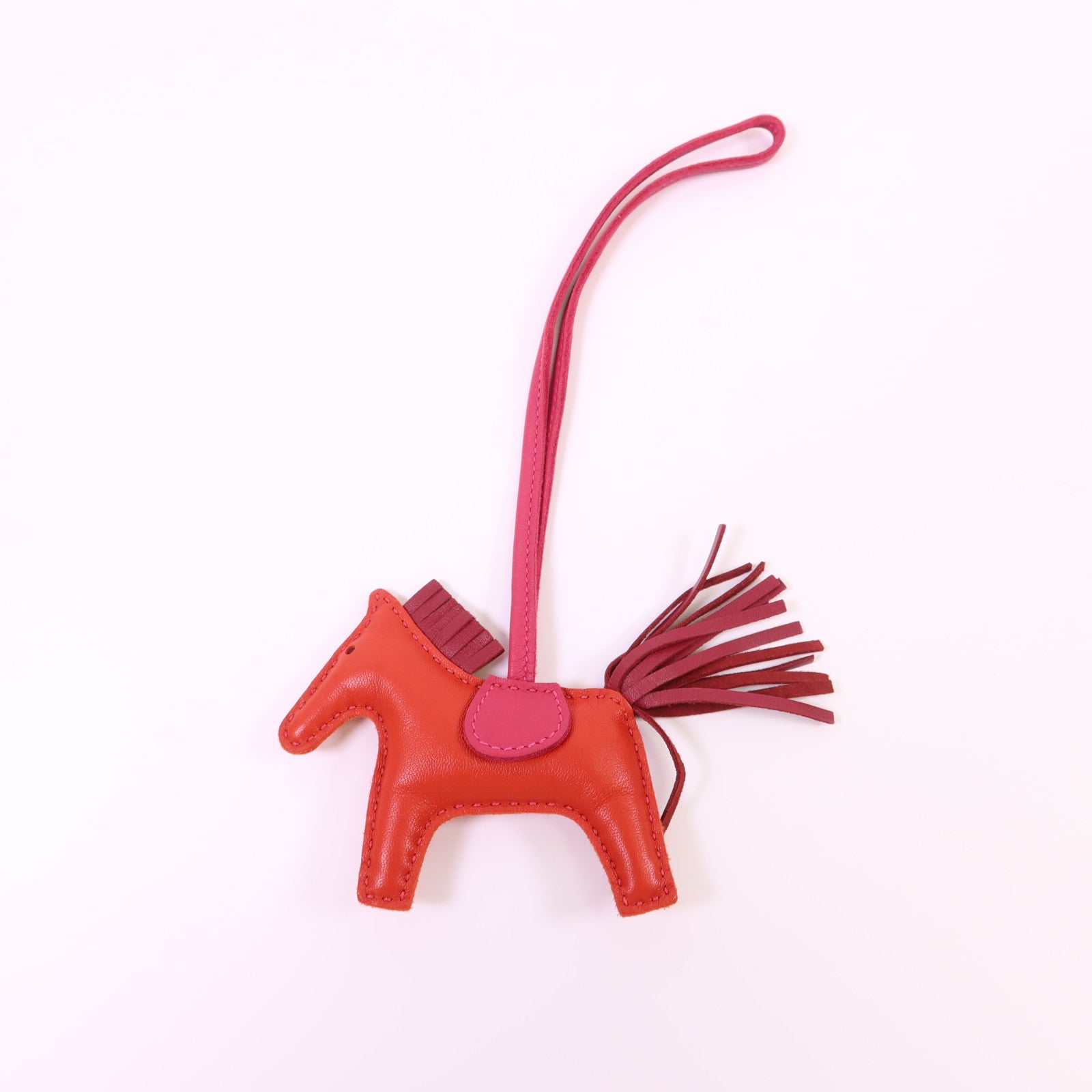 HERMES Milo皮革/Swift皮革Rodeo PM掛飾