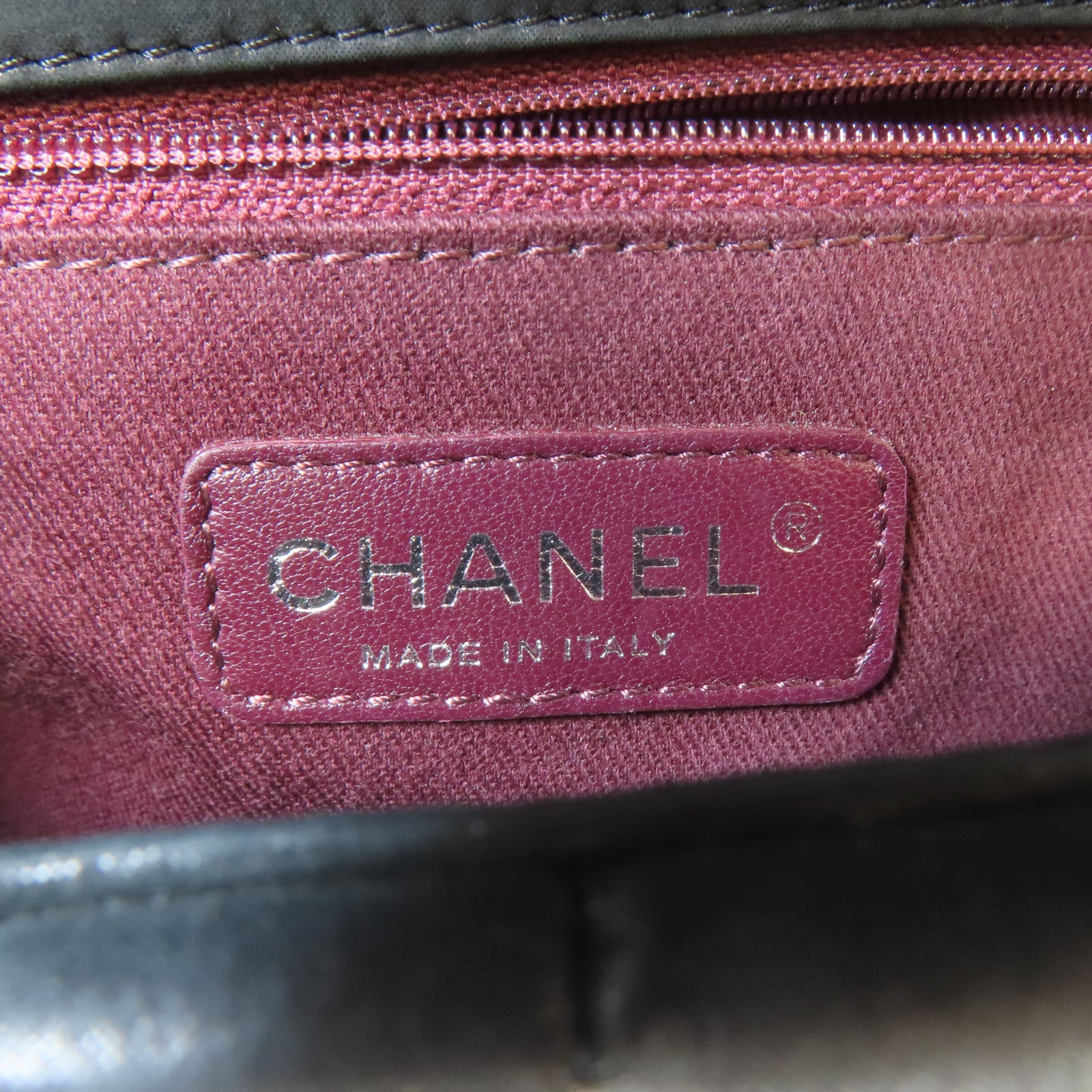 CHANEL 【激減優惠】皮革Chain Shoulder Bag銀扣鏈帶肩背袋黑色
