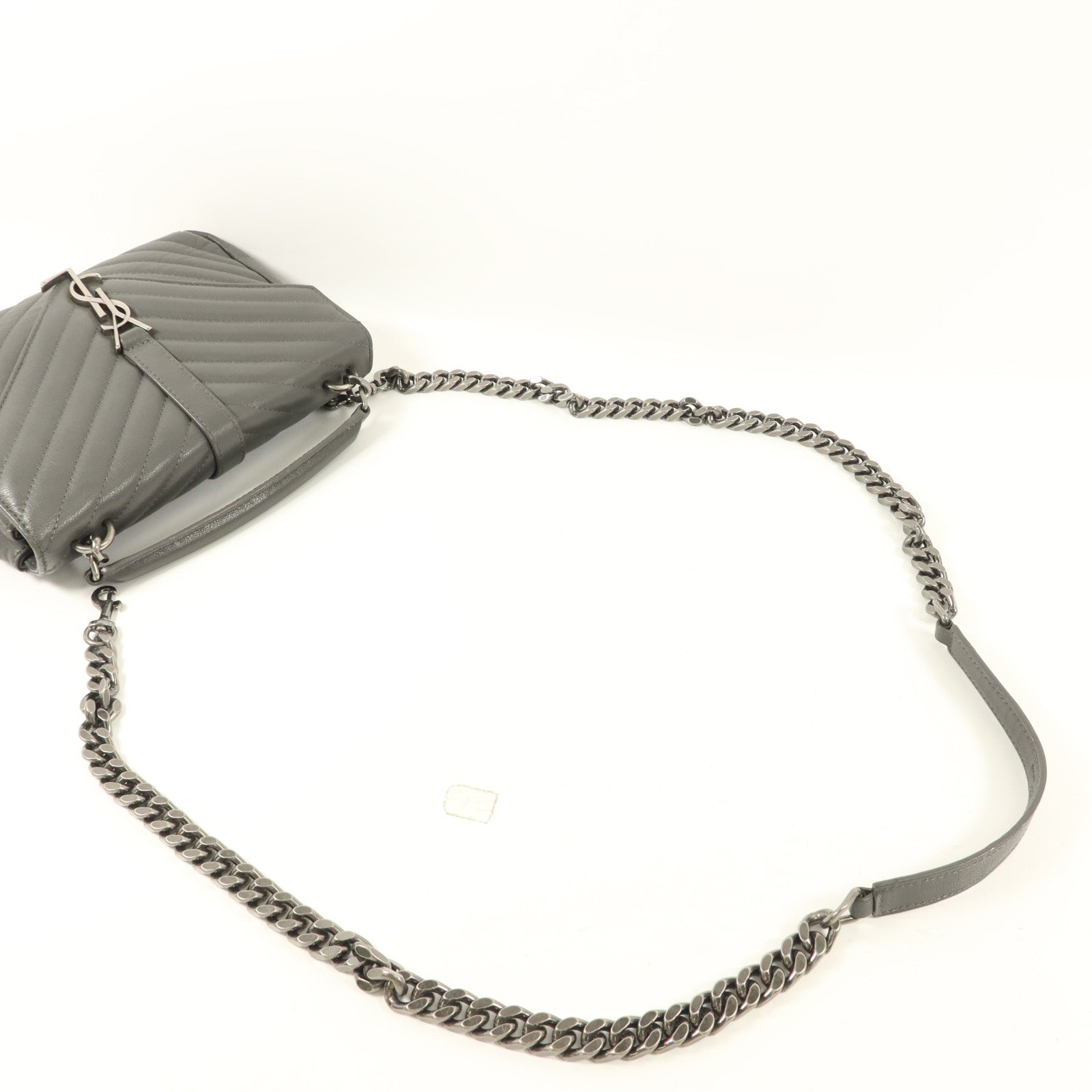 SAINT LAURENT 牛皮皮革College Bag鏈帶肩背袋