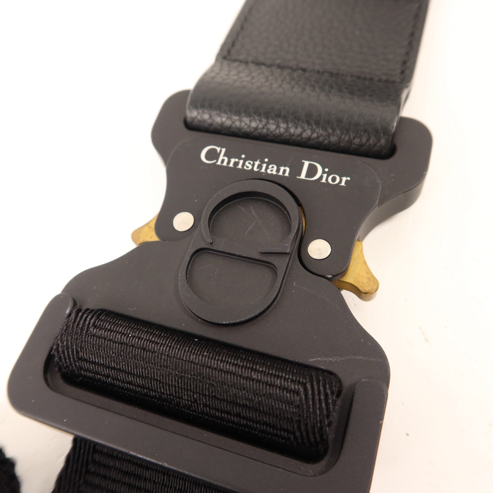Dior 【激減優惠】帆布Saddle Bag銀扣肩背袋