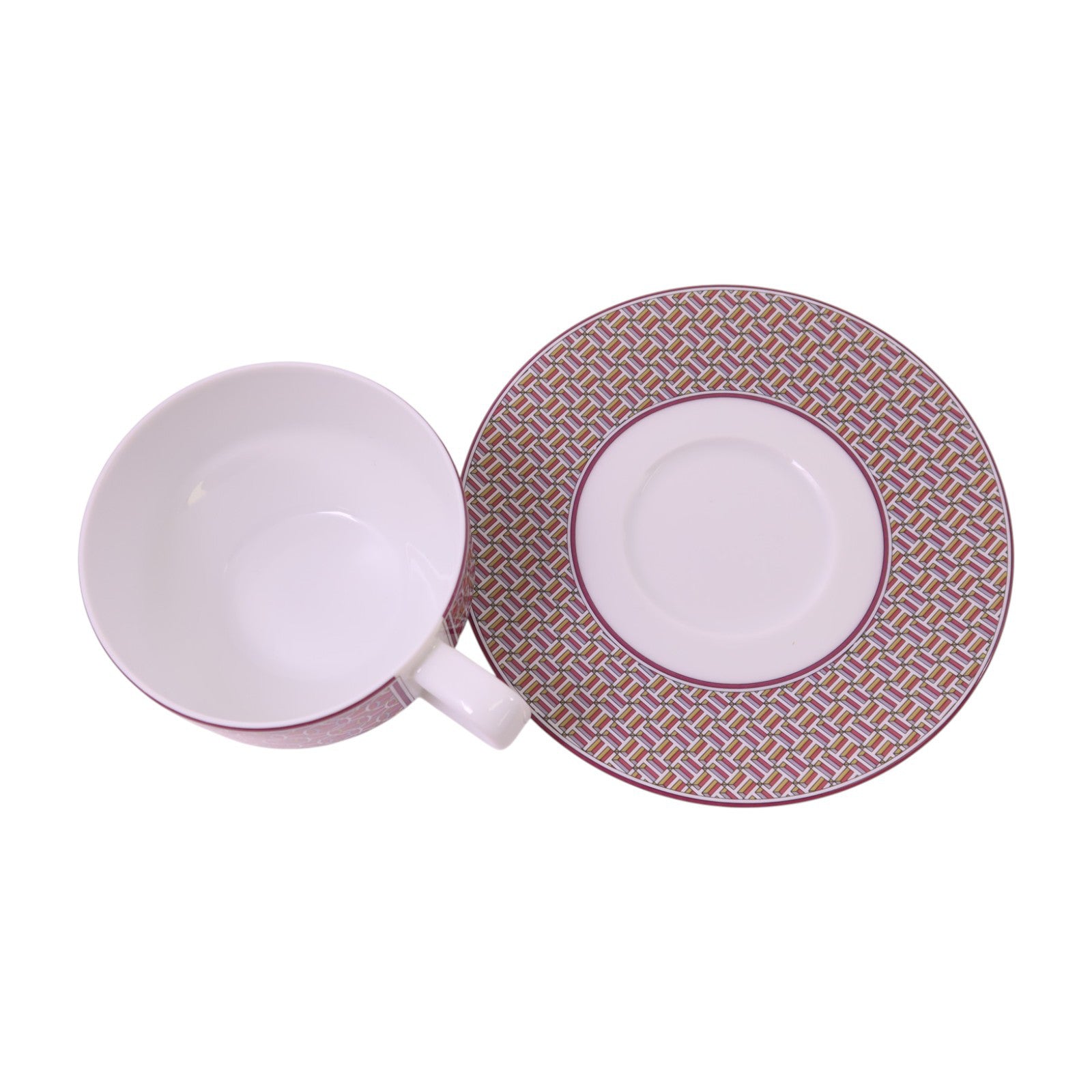 HERMES 陶瓷Tea Cups & Saucer Set x2pcs茶杯碟套裝