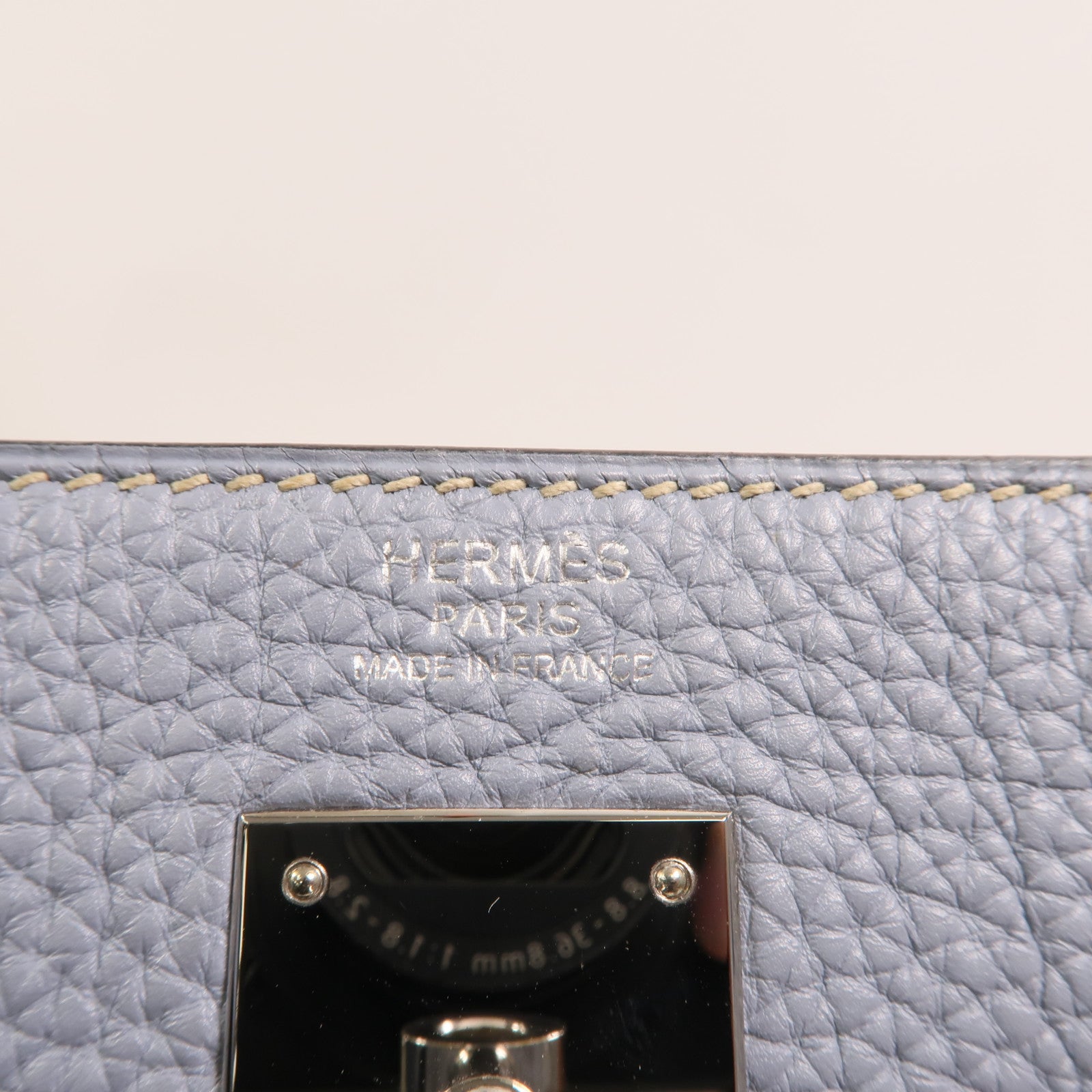 HERMES Togo皮革Kelly 32銀扣手挽肩背兩用袋Bleu Lin