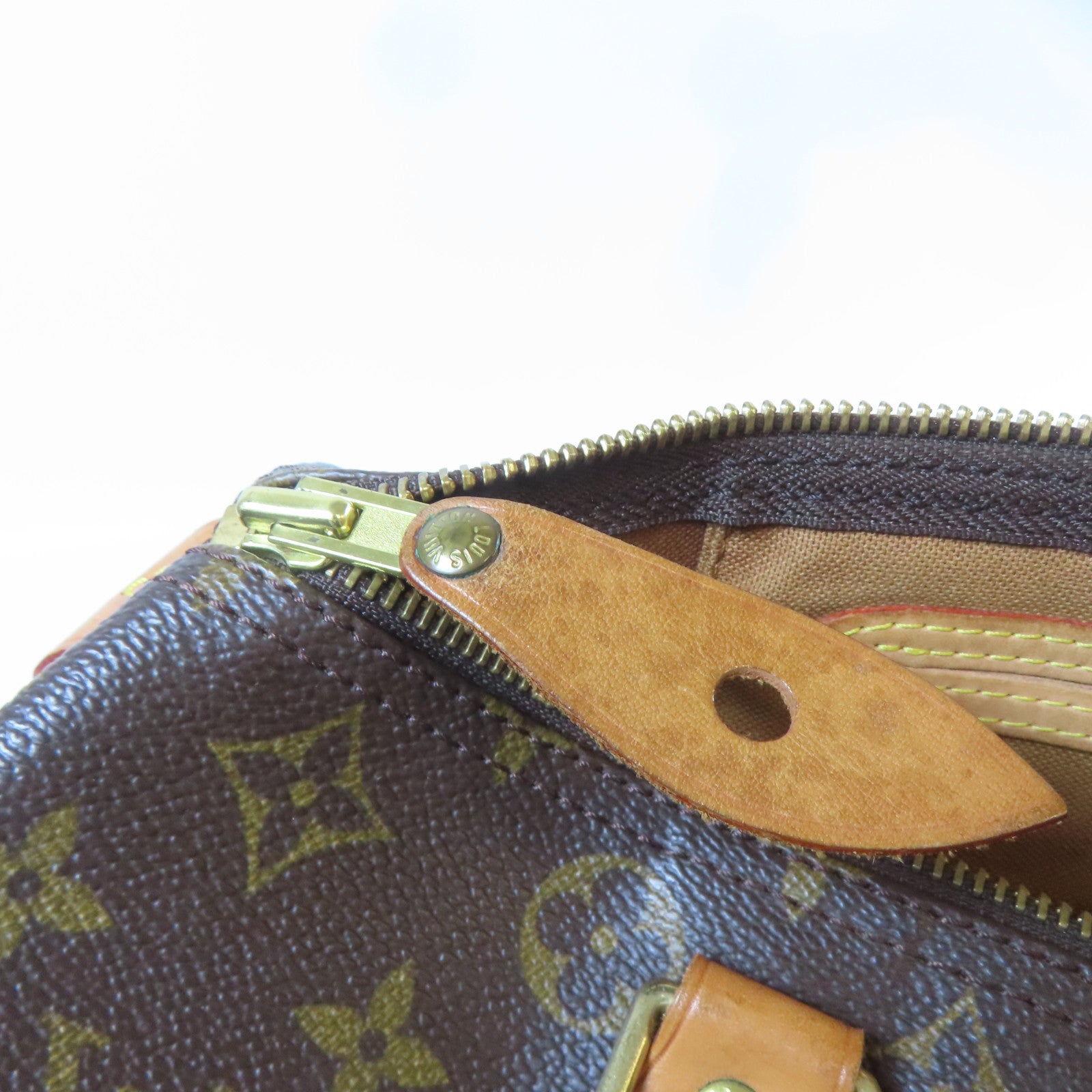 LOUIS VUITTON 【激減優惠】Monogram Speedy 30金扣手挽袋啡色