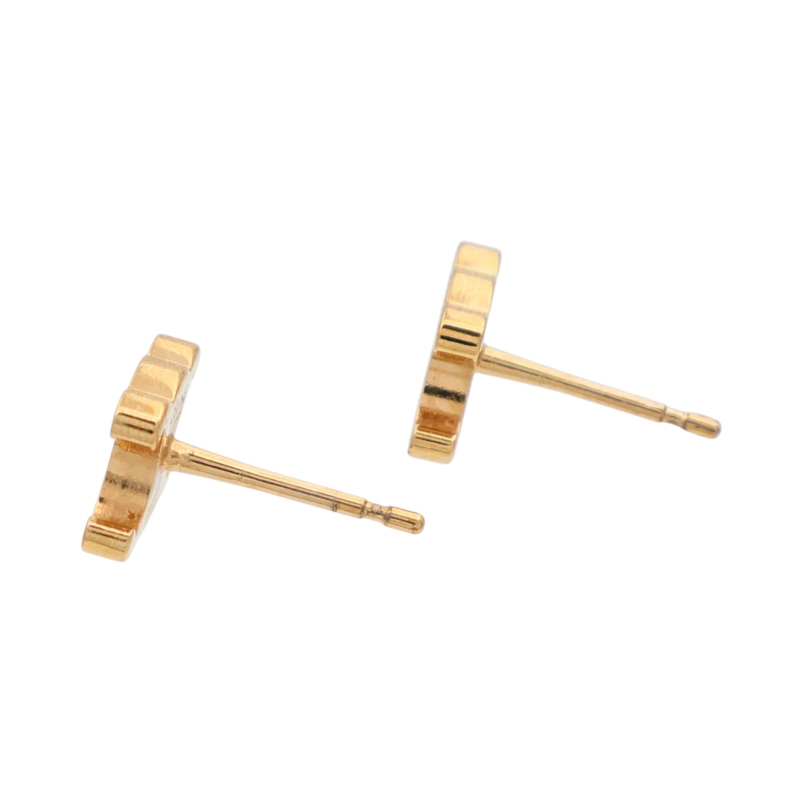 CELINE 黄銅Triomphe Studs Earrings耳環