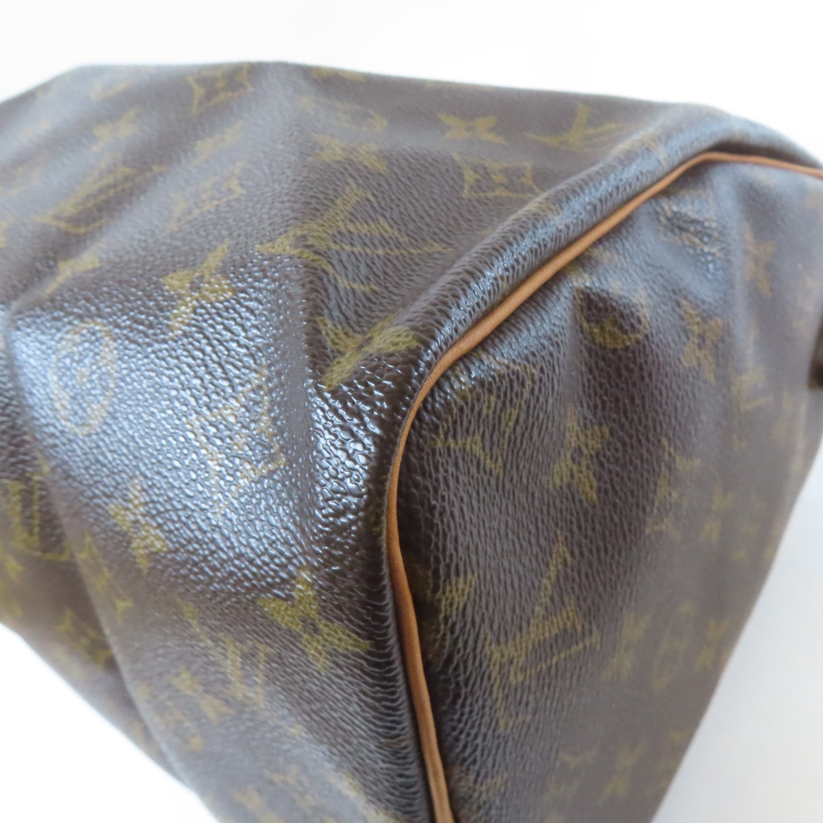 LOUIS VUITTON 【激減優惠】Monogram Speedy 30金扣手挽袋啡色