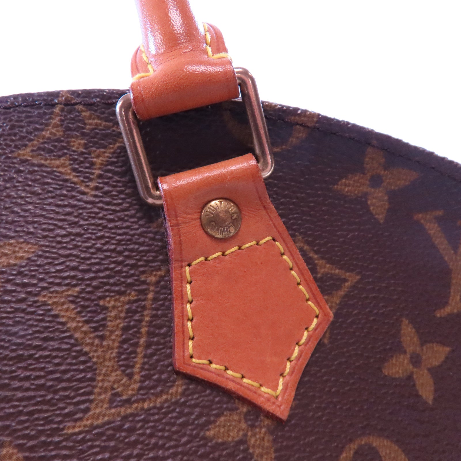LOUIS VUITTON Monogram Elipse MM金扣手挽袋啡色
