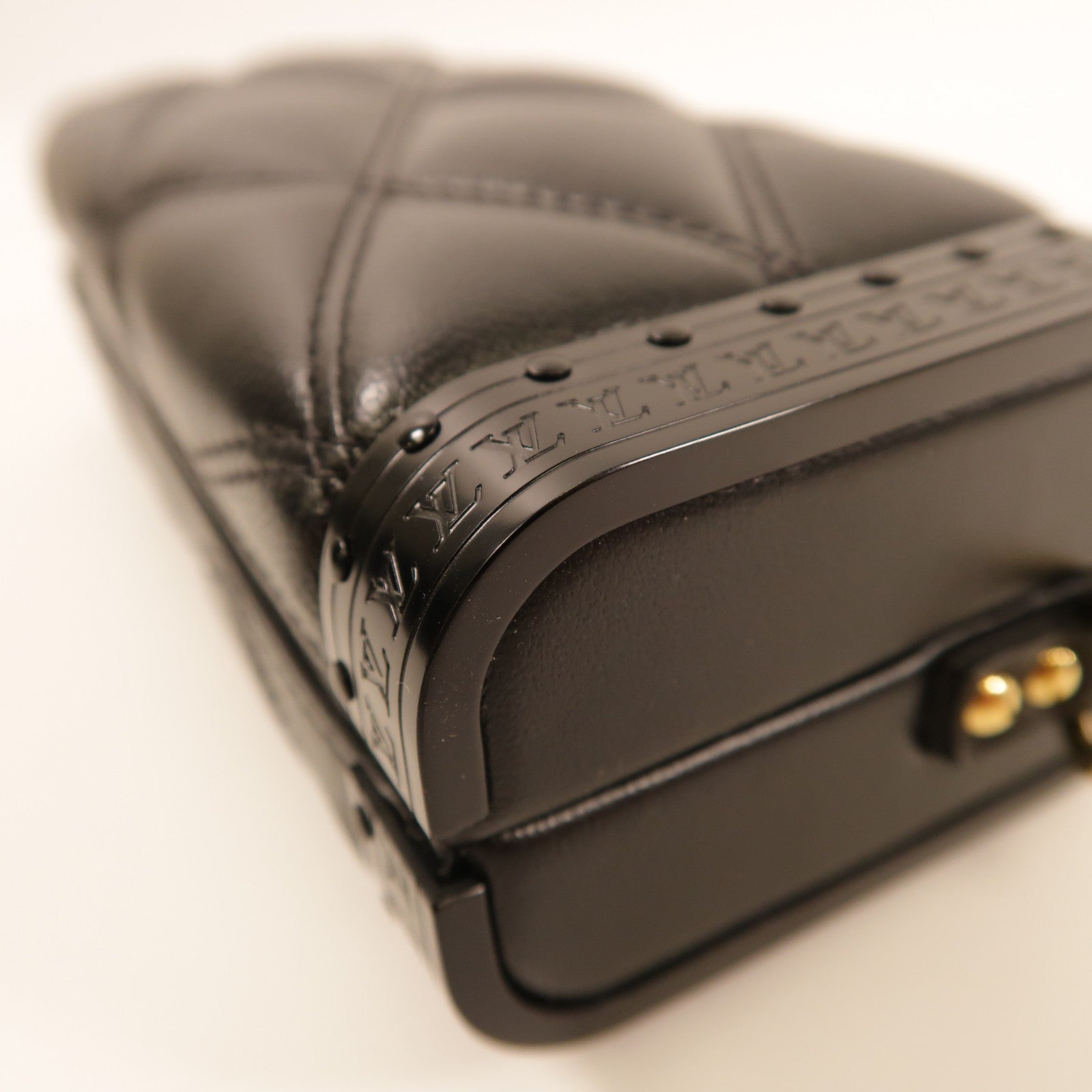 LOUIS VUITTON LV Vanity Case 2 Way Shoulder Bag M23575 Calfskin Leather Black